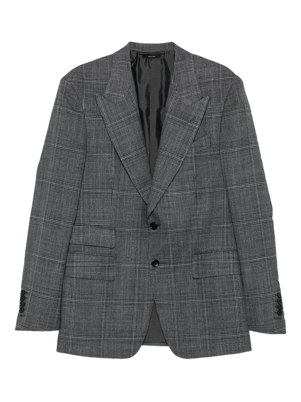 checked blazer - 1