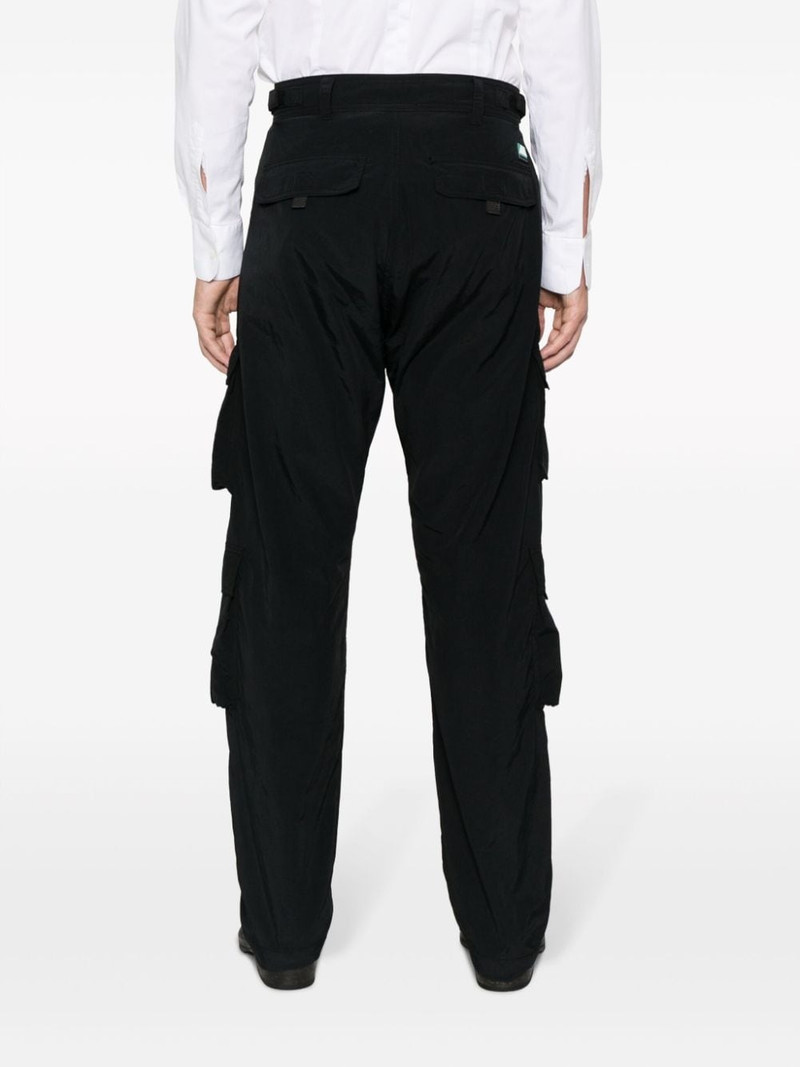 logo-patch cotton cargo trousers 4