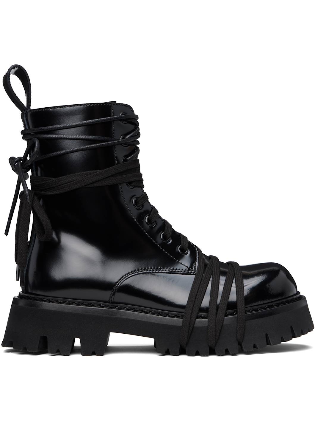 Black Biker Boots - 1