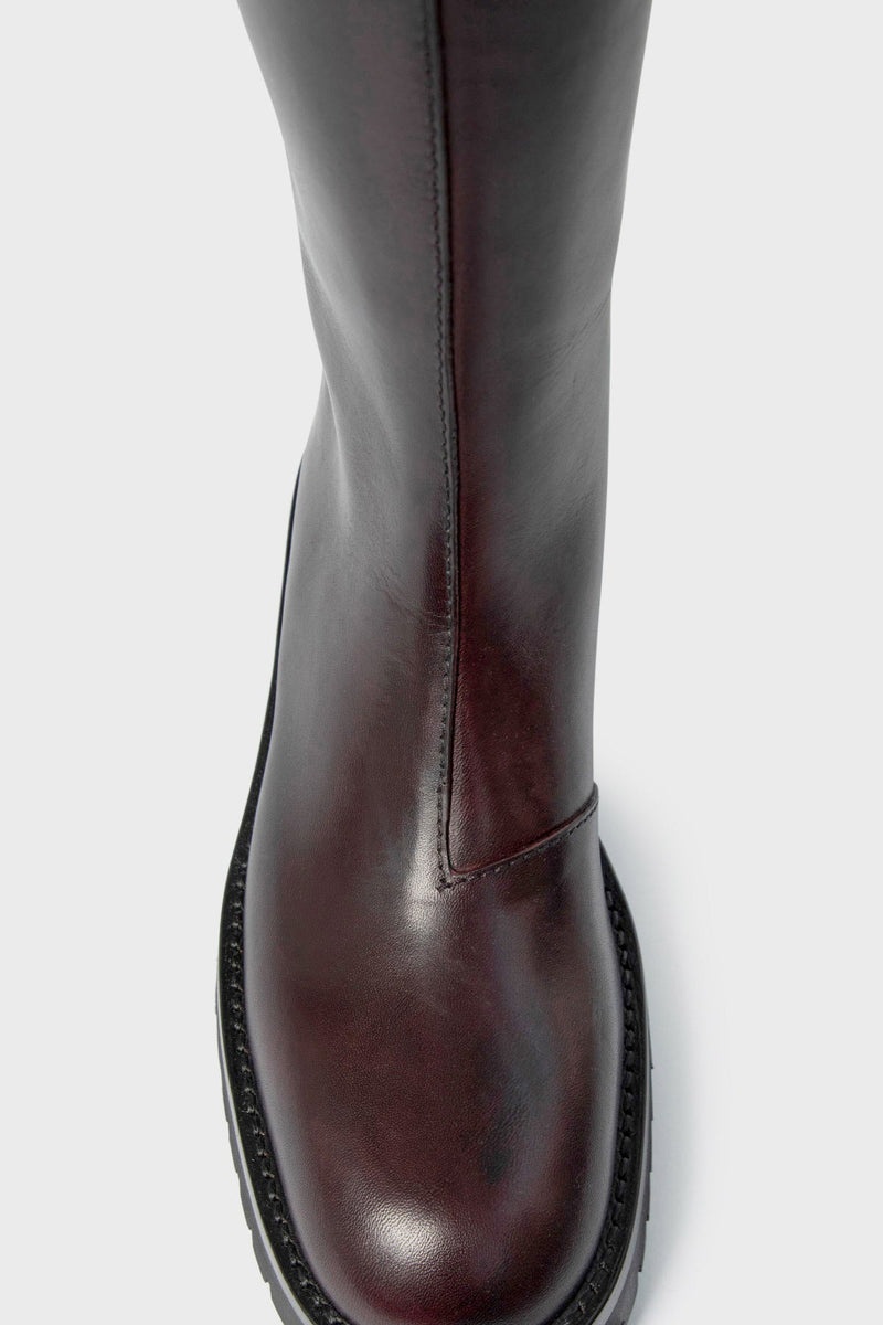 Nes Riding Boots Aubergine - 4