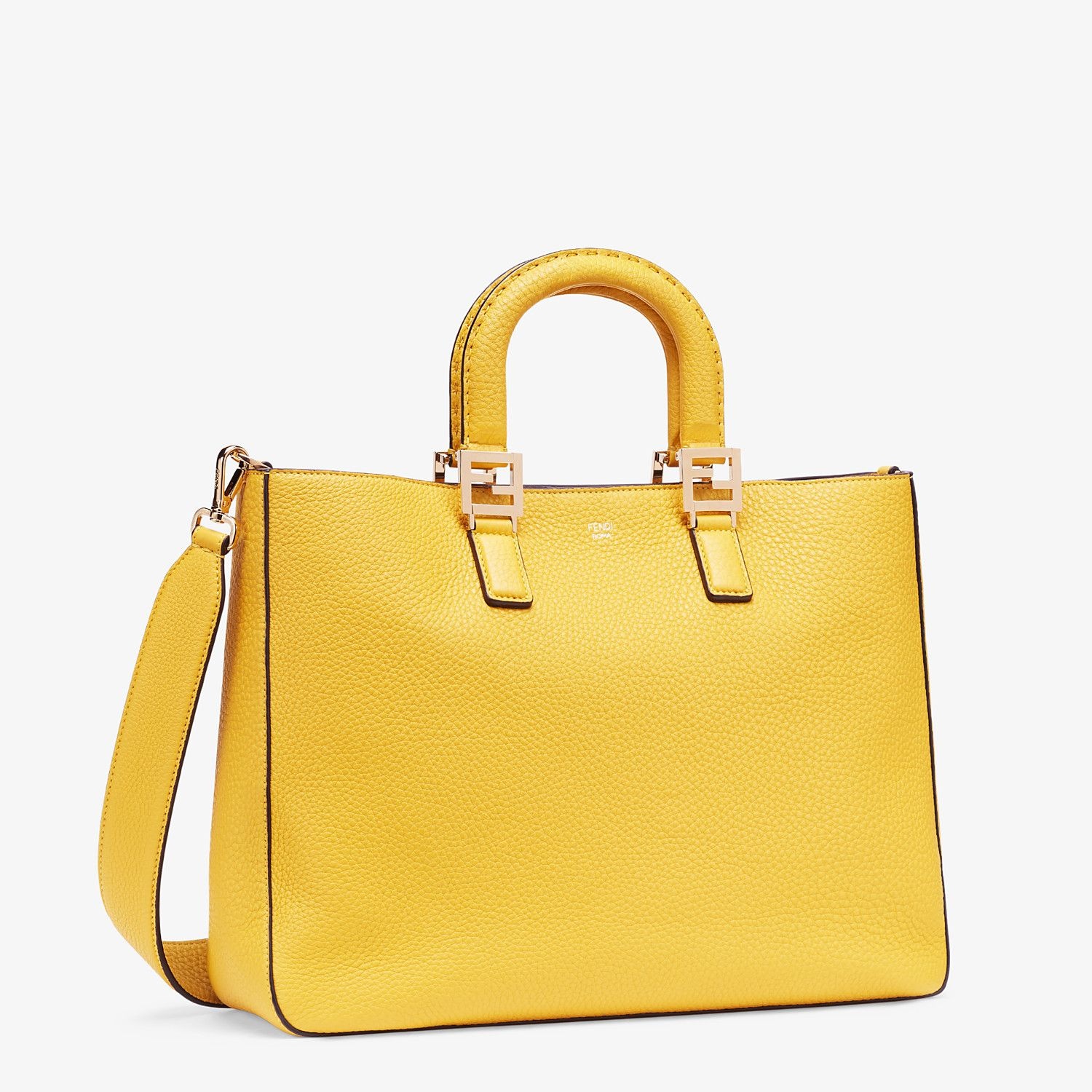 Yellow leather bag - 3