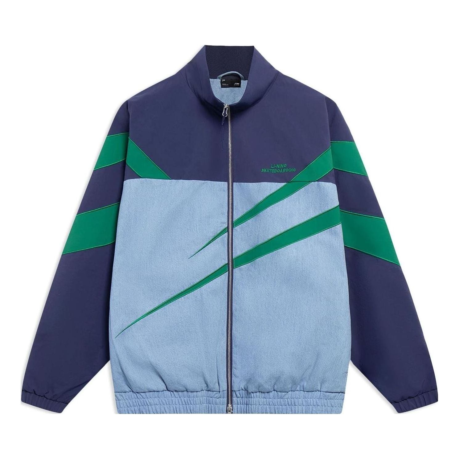 Li-Ning Skateboarding Color Block Jacket 'Midnight Navy Green' AFDT127-2 - 1