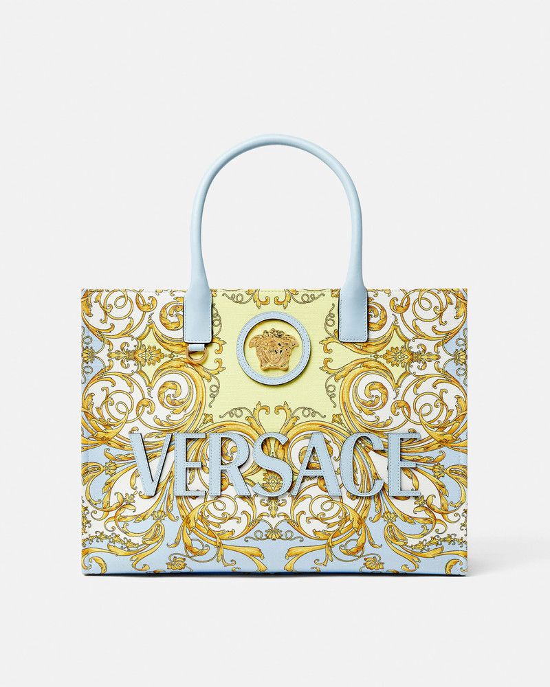 La Medusa Printed Large Canvas Tote 1