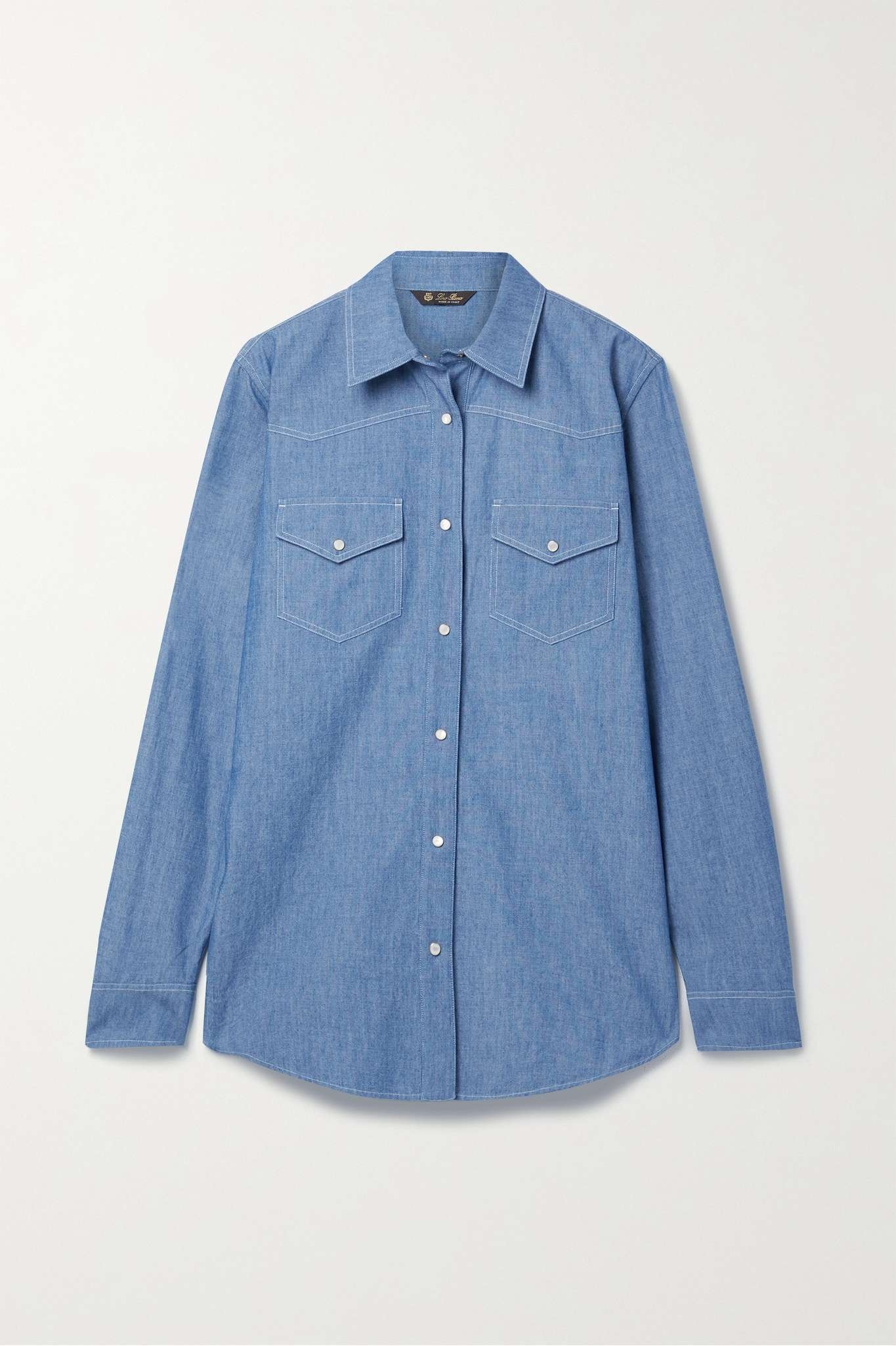 Cotton-chambray shirt - 1