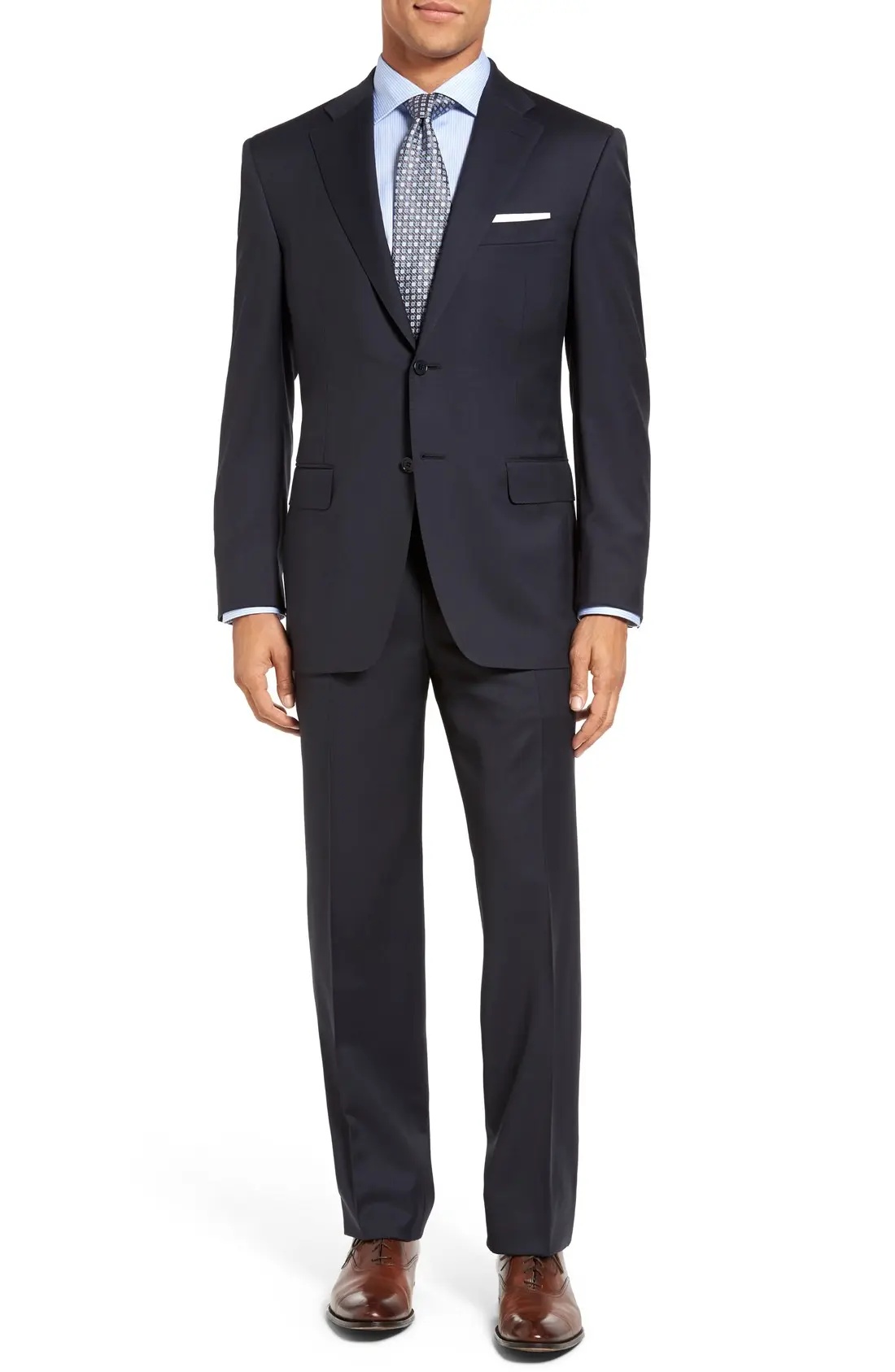 Classic Fit Wool Suit - 1