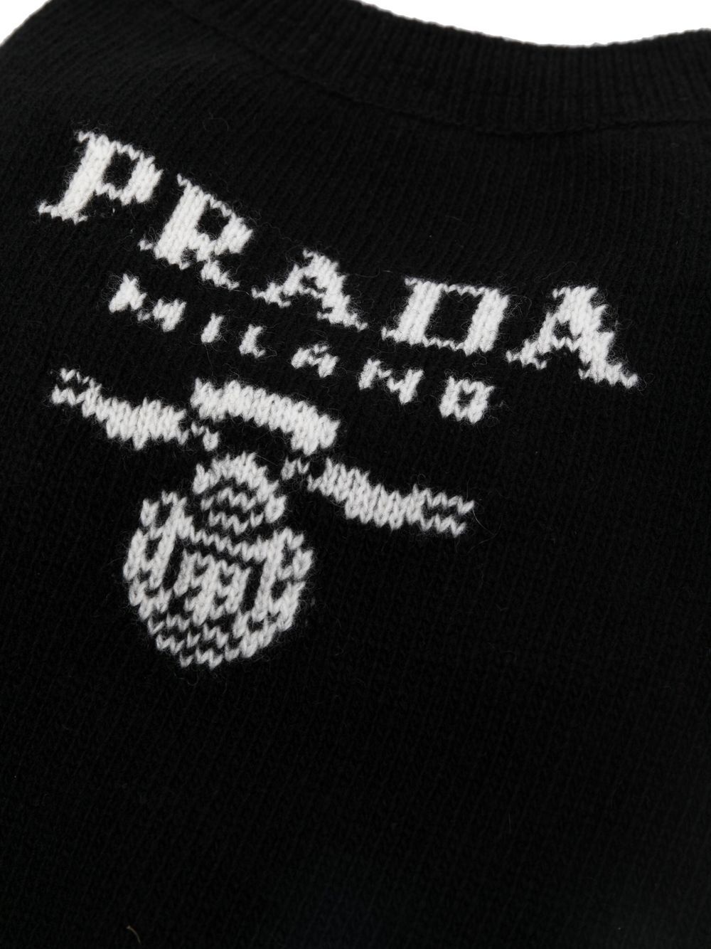 intarsia-knit logo dog jumper - 3