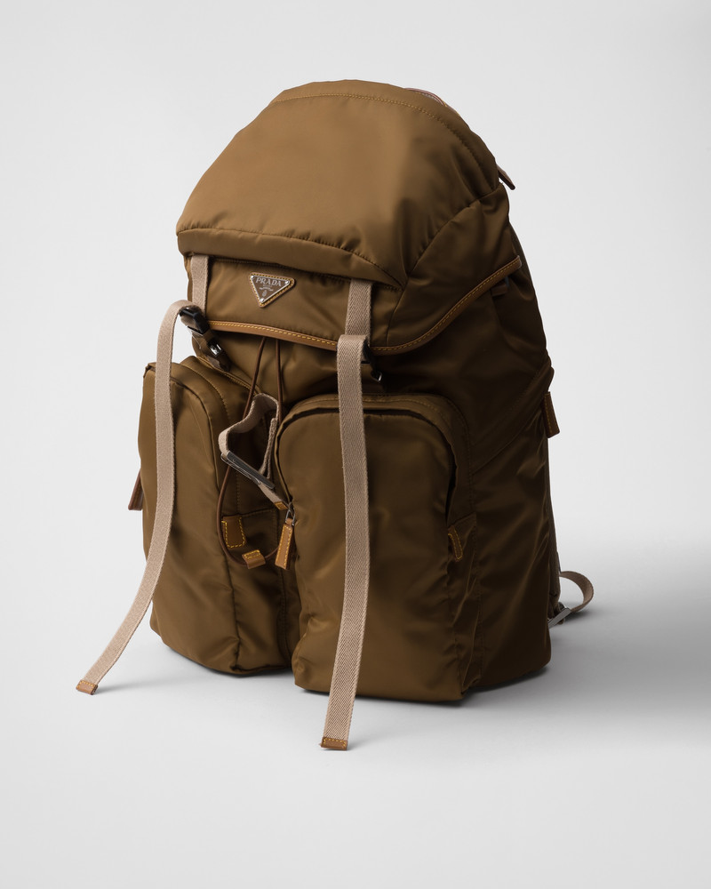 Prada Re-Nylon and leather backpack outlook