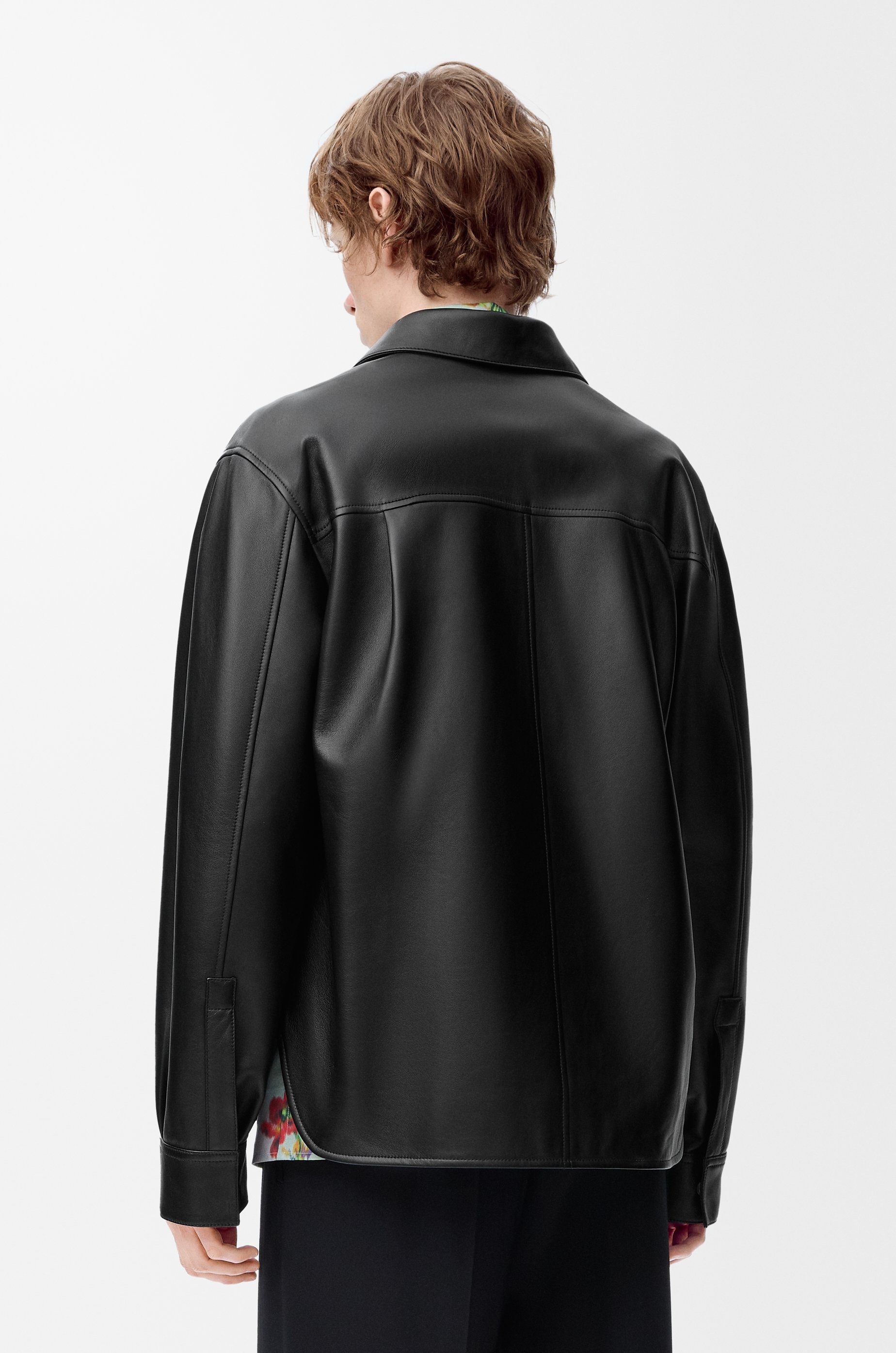 Overshirt in nappa lambskin - 4