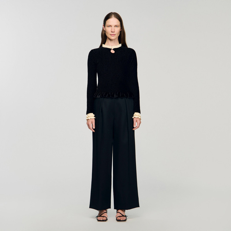 SMOCKED LONG-SLEEVED SHIRT 3