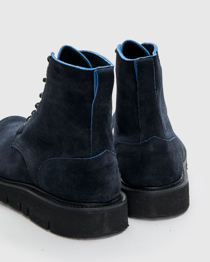 Black Ice Boot in Navy Ottoman Scuff-Off 5