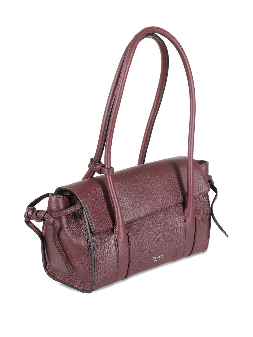 textured leather shoulder bag - 3