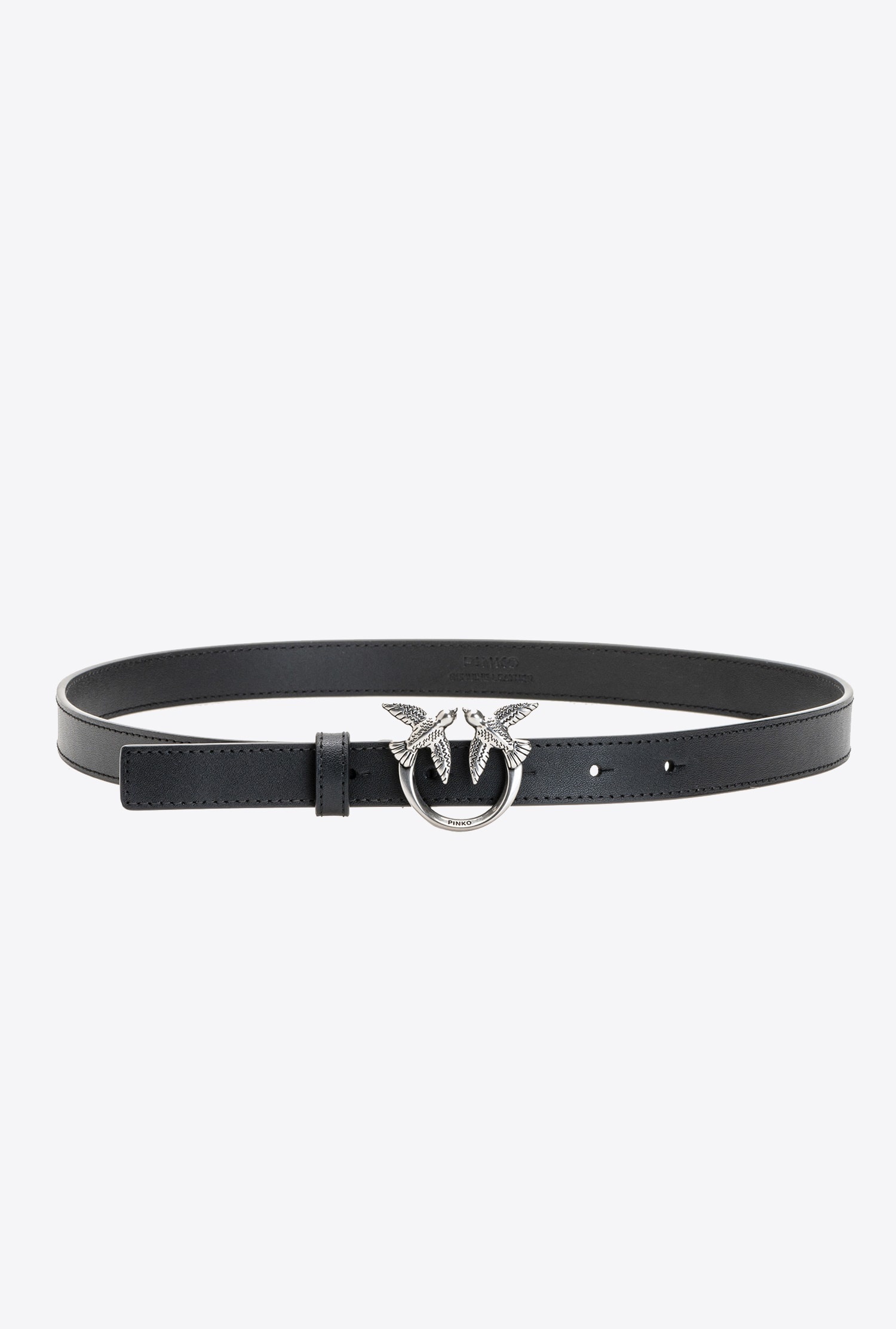 LOVE BIRDS THIN LEATHER BELT - 1