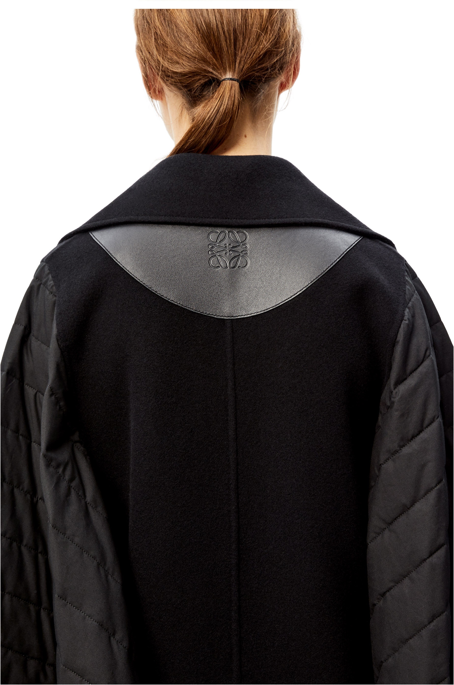 Quilted peacoat in cotton - 5