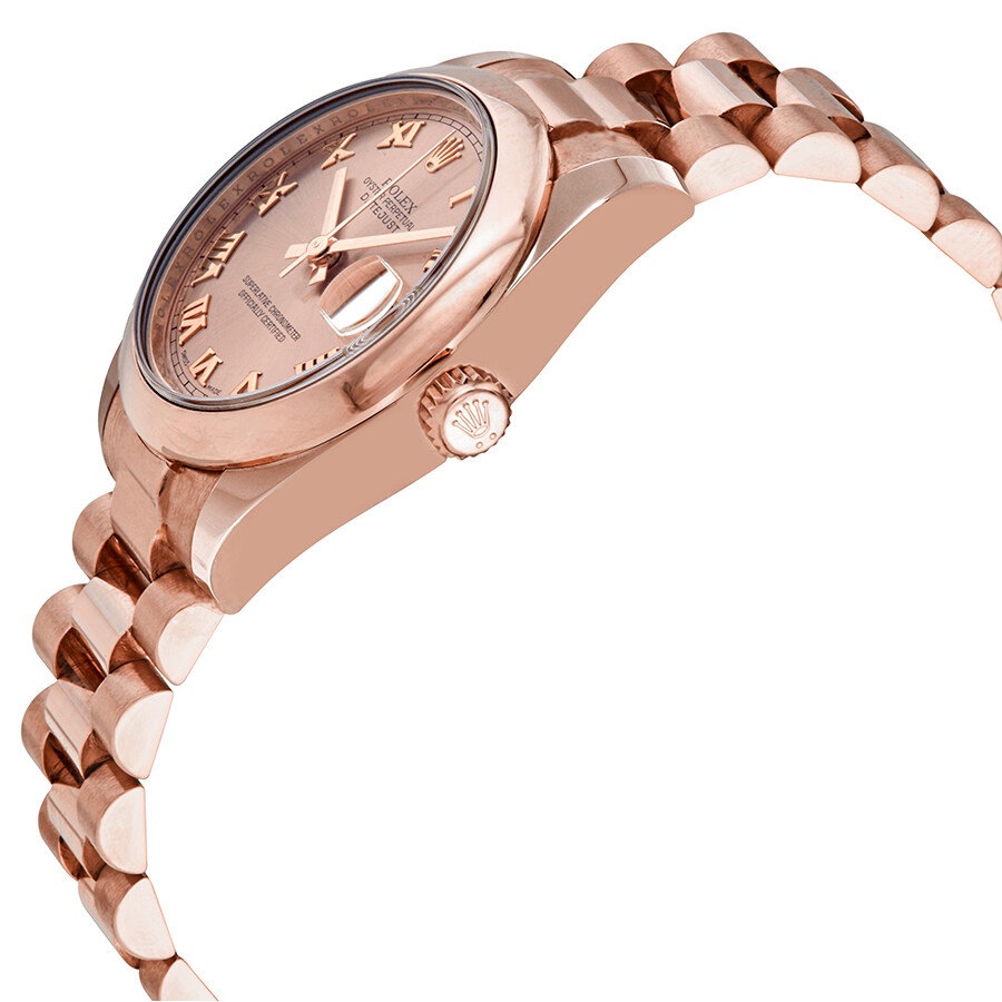 Rolex Oyster Perpetual Datejust Pink Dial Automatic Ladies 18 Carat Everose Gold Watch 178245PKRP - 2