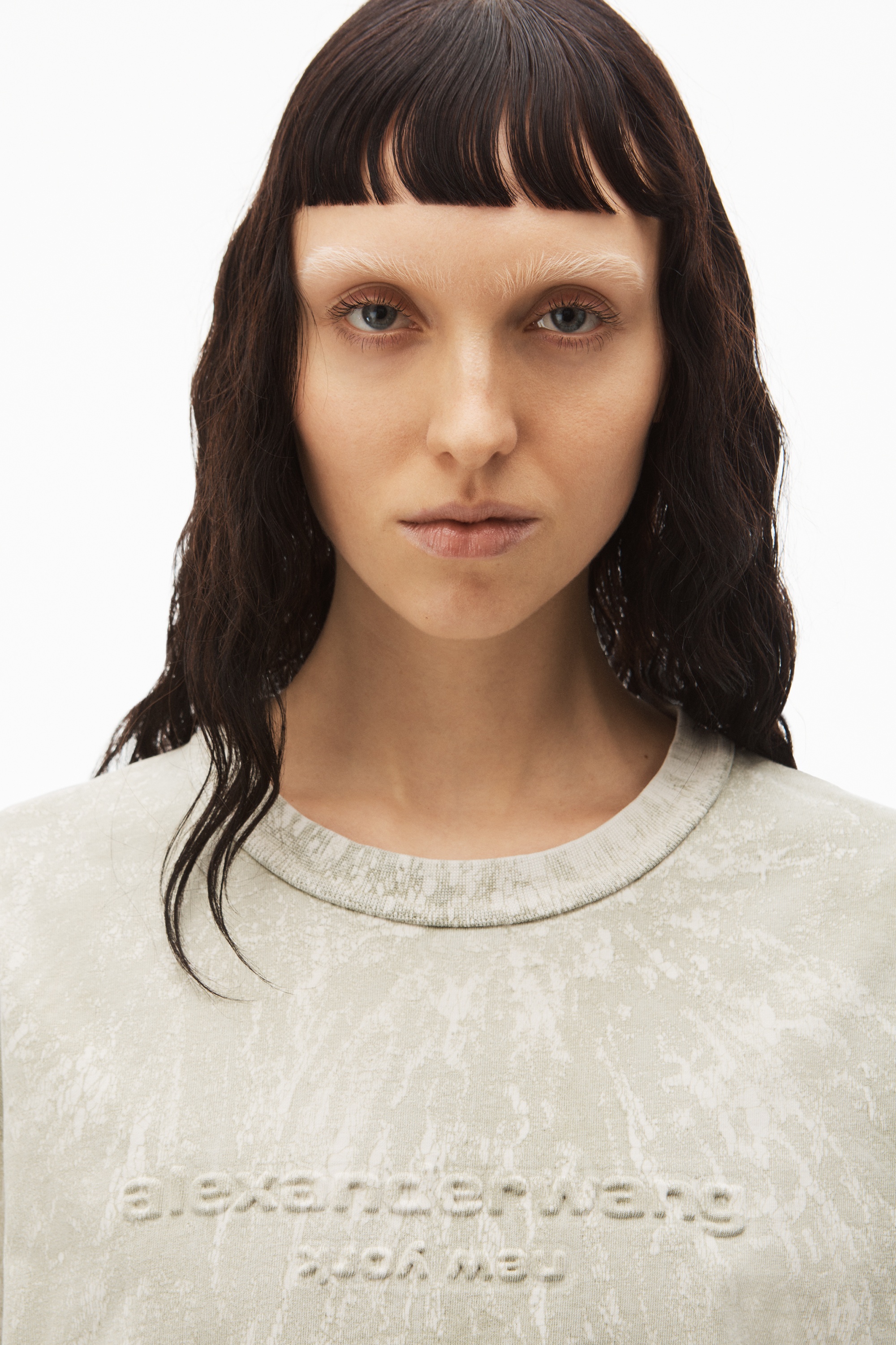 PLASTER DYED LONG SLEEVE IN COMPACT JERSEY - 5