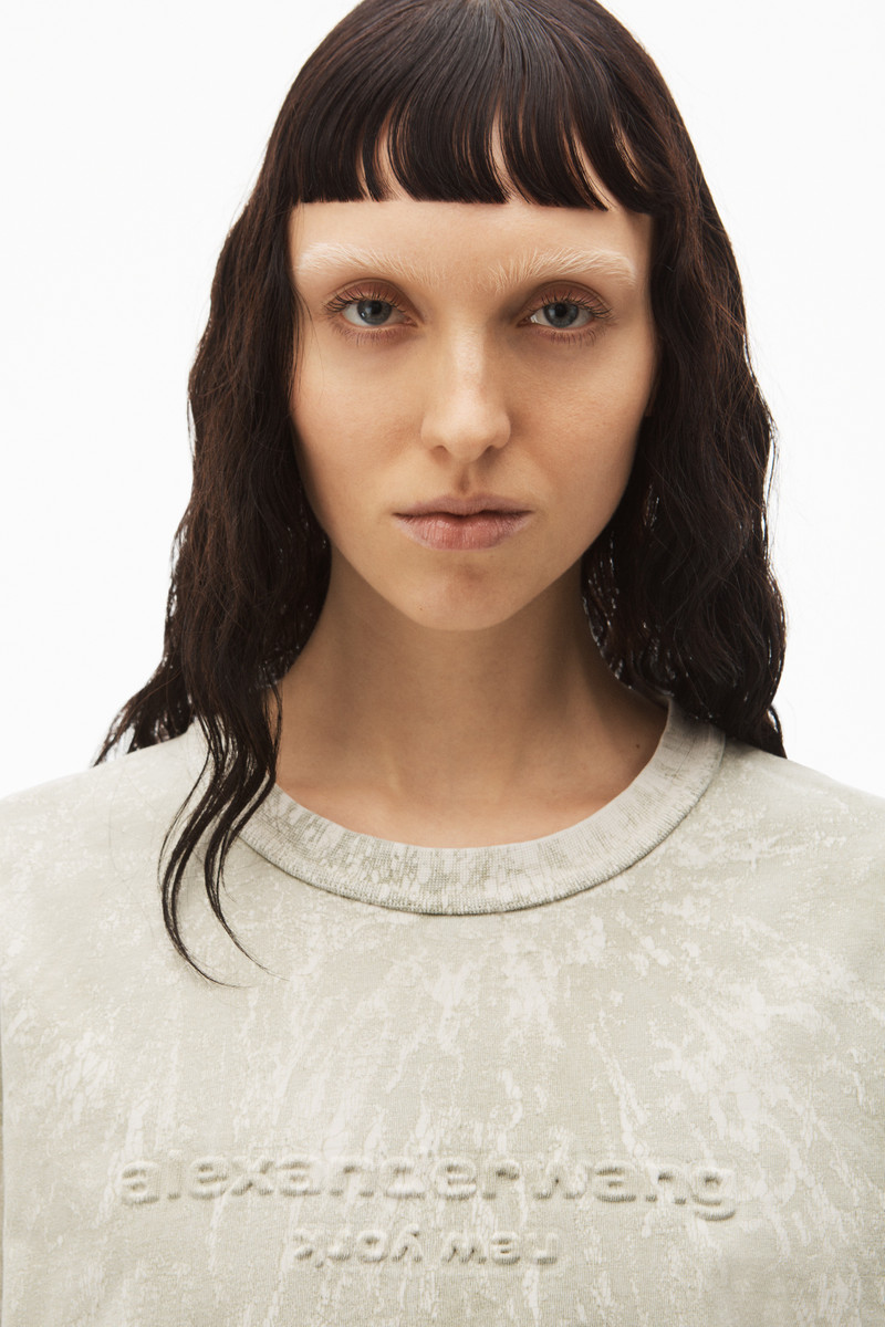 PLASTER DYED LONG SLEEVE IN COMPACT JERSEY 5