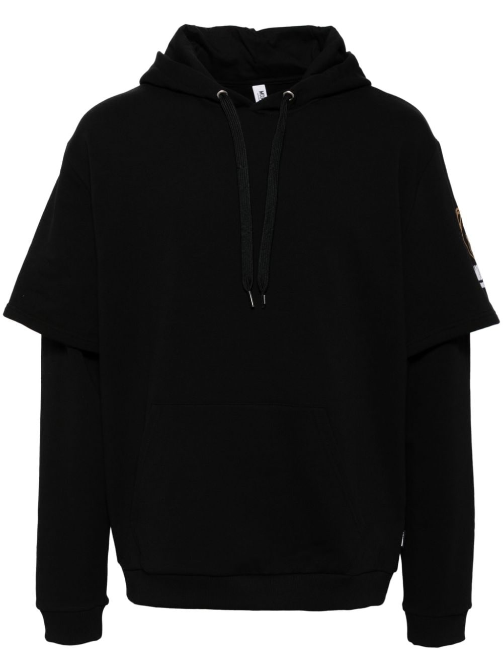 logo print hoodie - 1