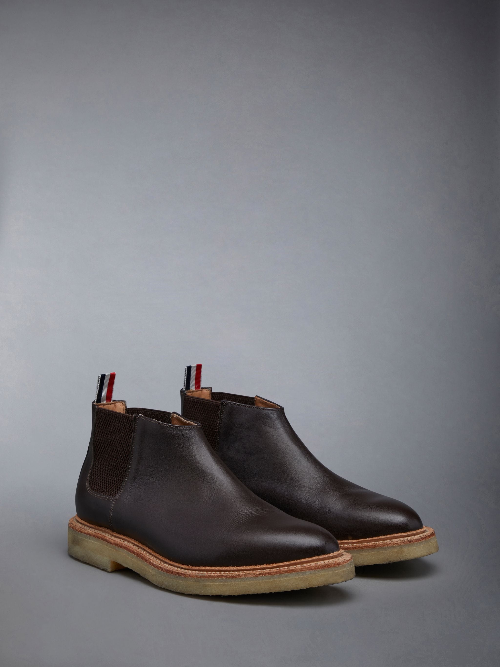 Calf Skin Crepe Sole Mid Top Chelsea Boot - 2