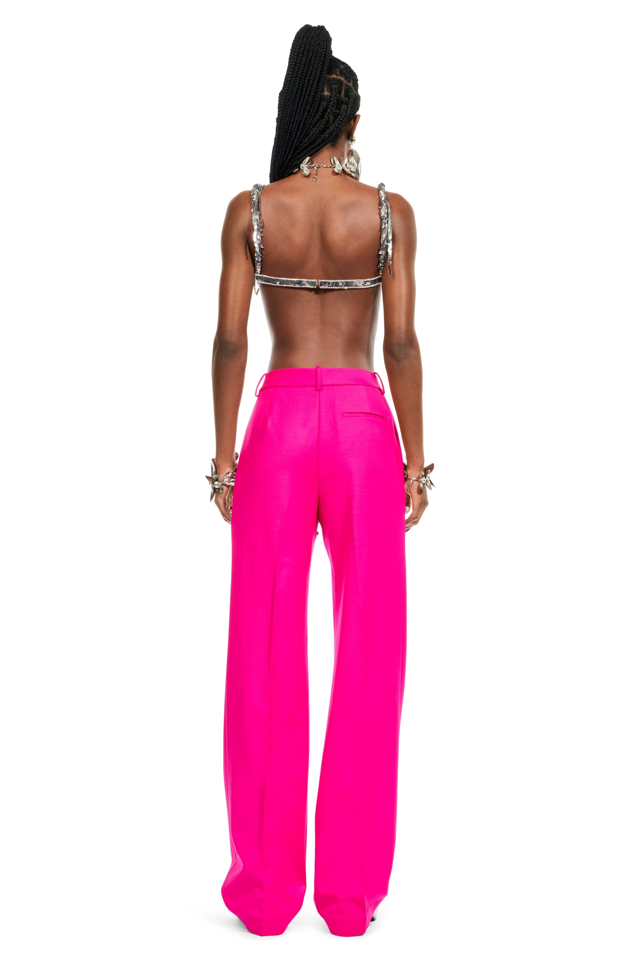 CRYSTAL SLIT TROUSER - 5