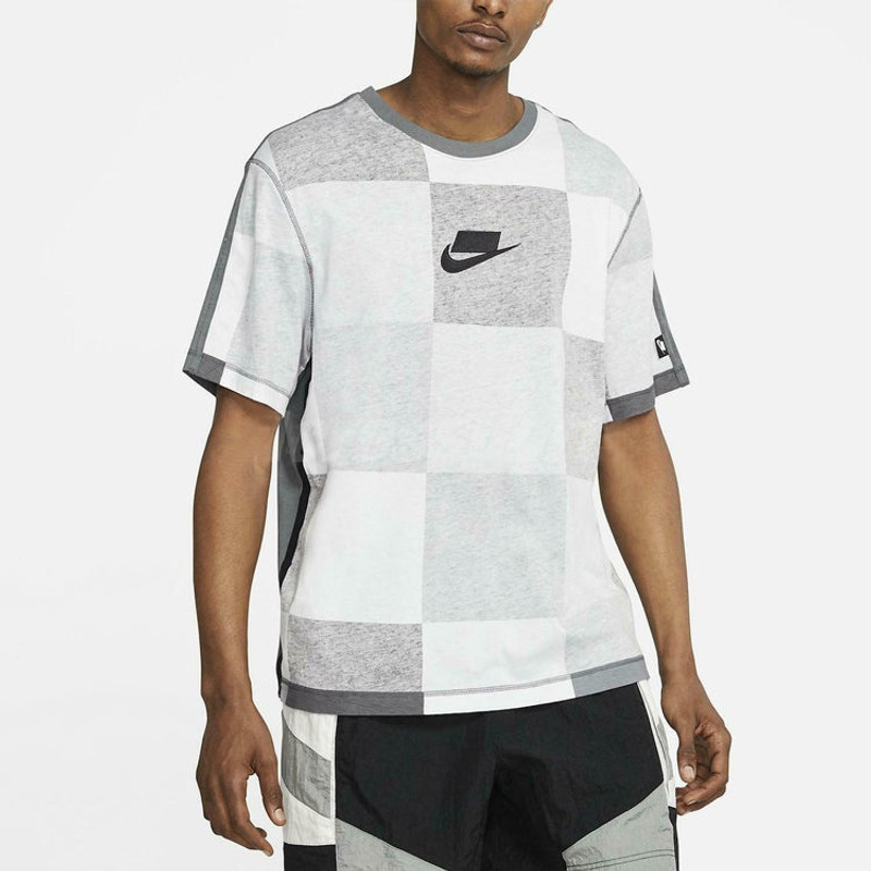 Nike Printed Short Sleeve TEE Men White/Grey Whitegray CJ5074-068 3