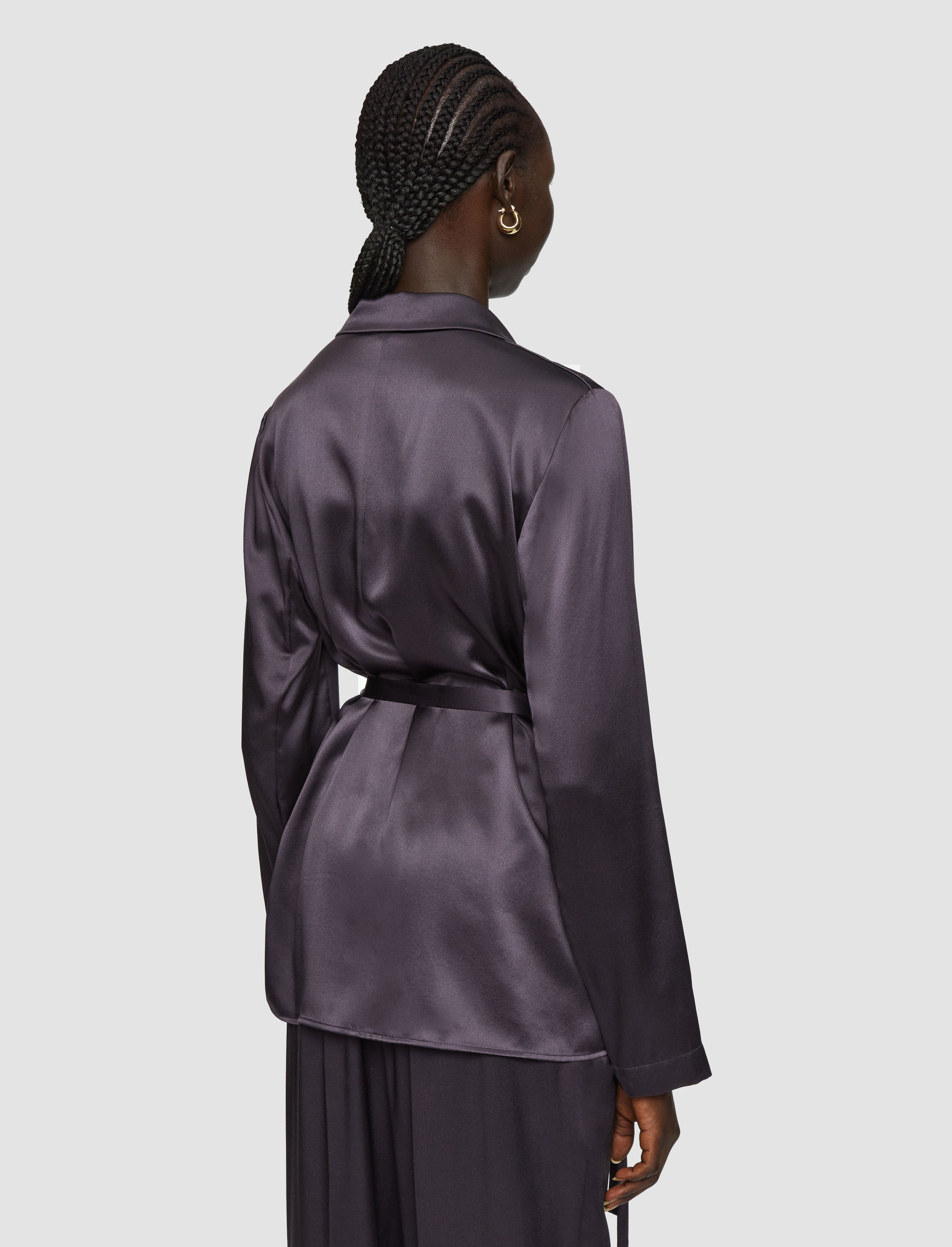 Joubert Silk Satin Jacket - 4