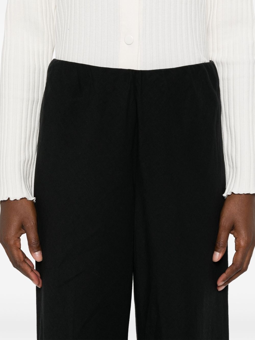 high-waist straight-leg trousers - 5