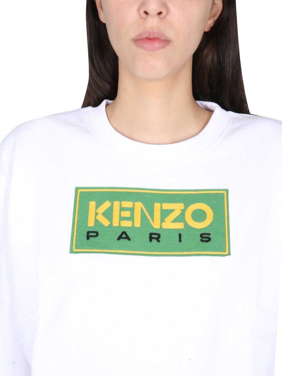 KENZO SWEATSHIRT WITH LOGO PRINT - 4