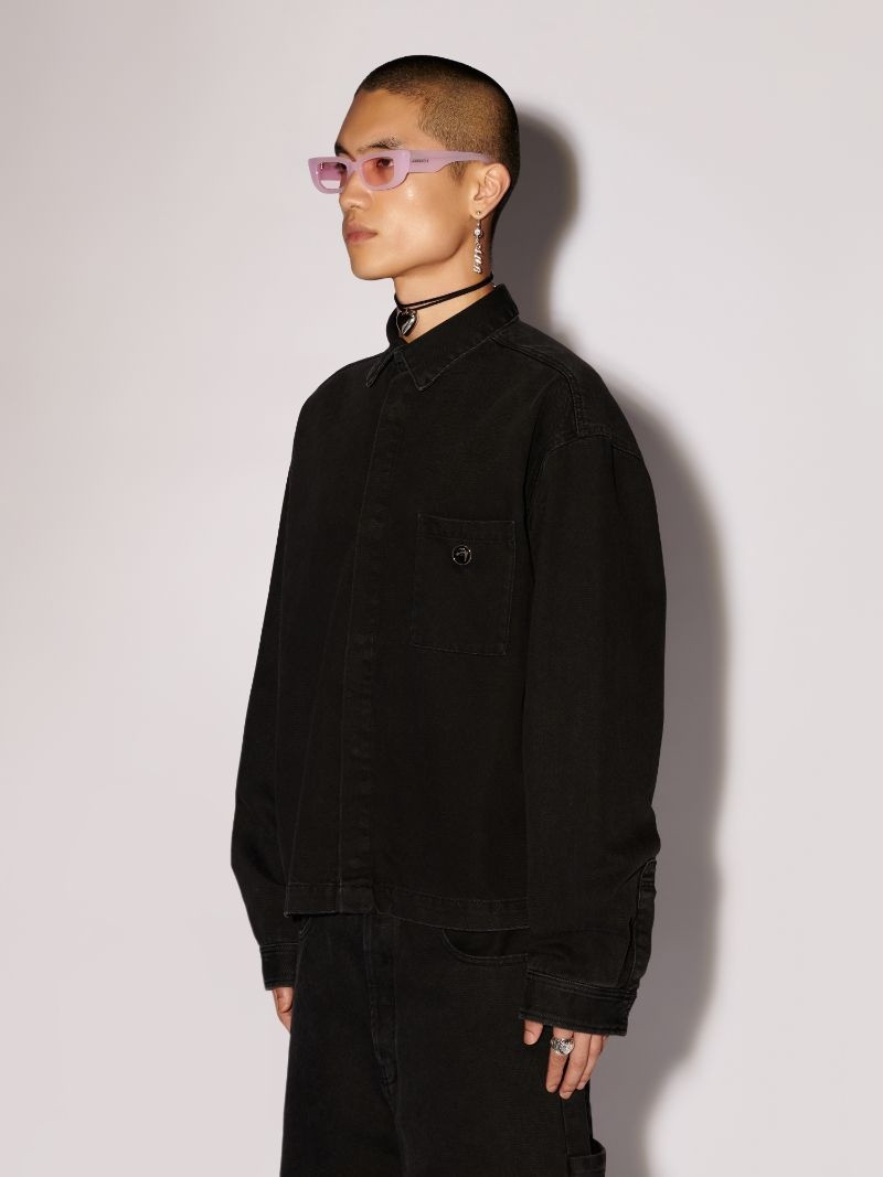 Boxy Fit Denim Shirt 5