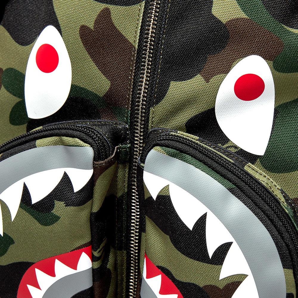 A Bathing Ape 1St Camo Shark Daypack - 3