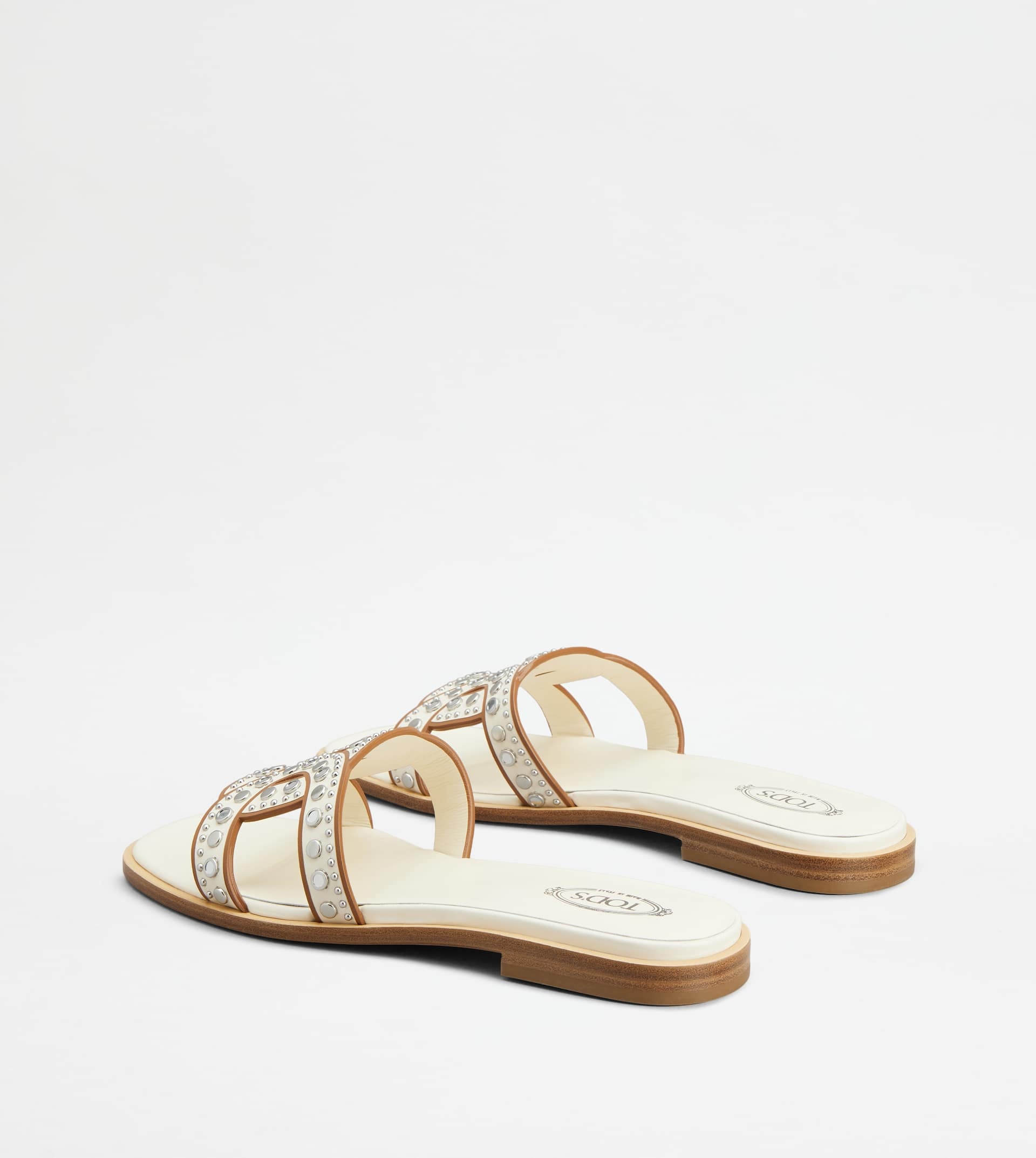 KATE SANDALS IN LEATHER - OFF WHITE - 2
