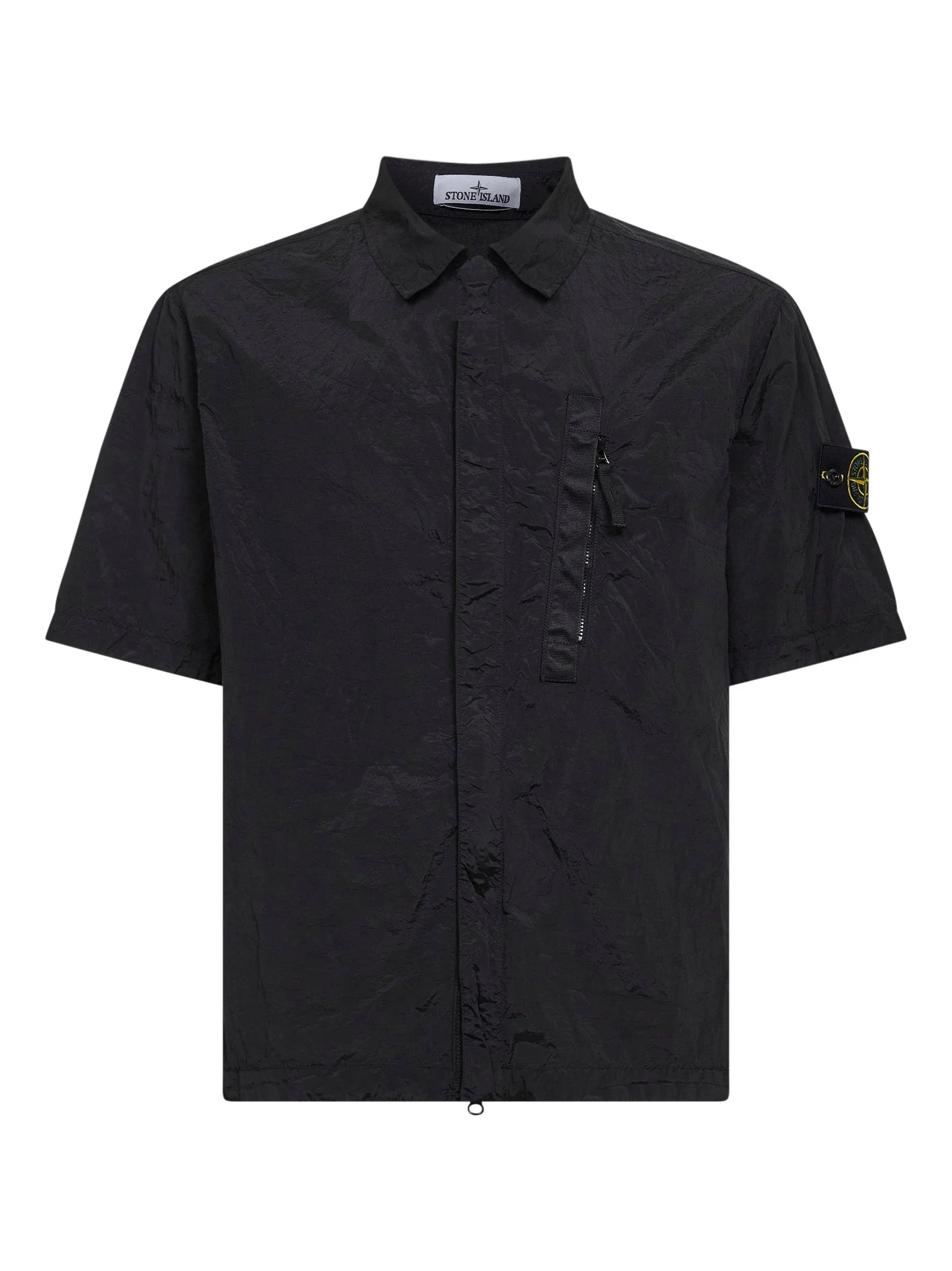 Black Nylon Metal short-sleeved shirt - 1