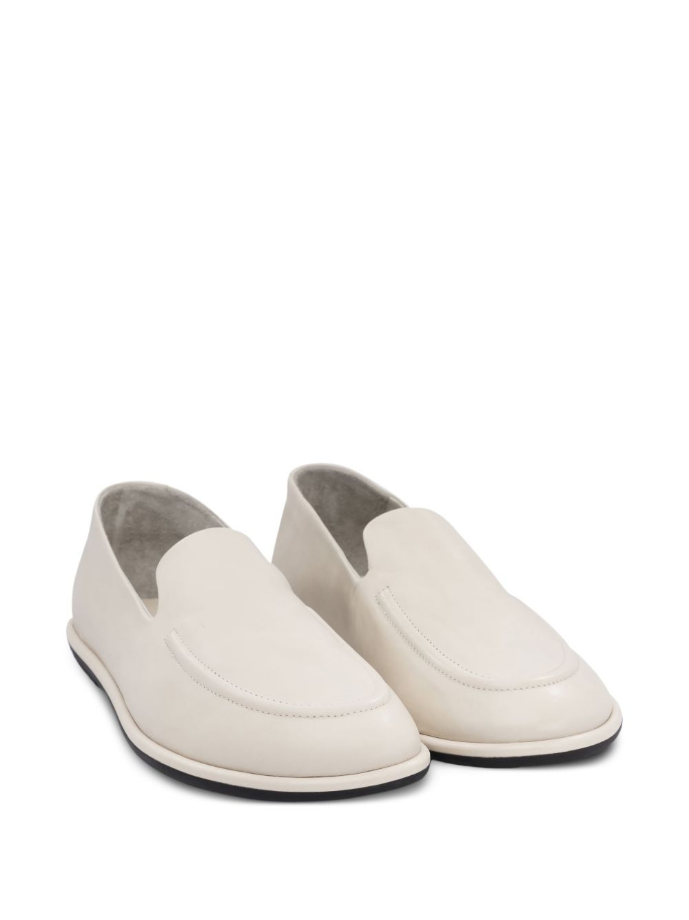 leather slip-on loafers - 2