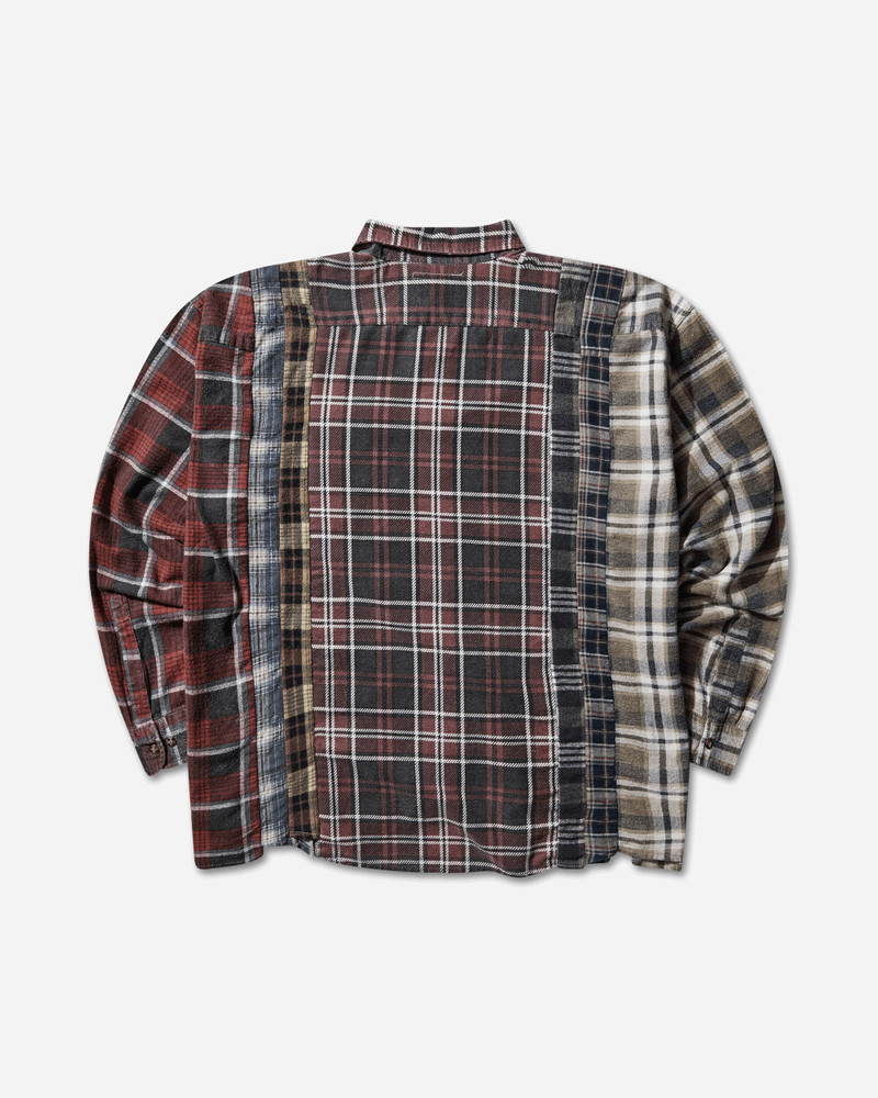 NEEDLES Men's 7 Cuts Wide Flannel Shirt Multicolor outlook