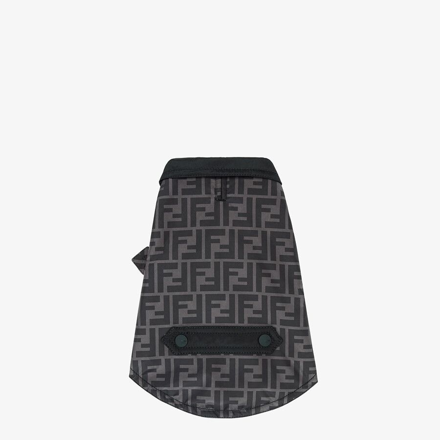 Black nylon dog coat - 2