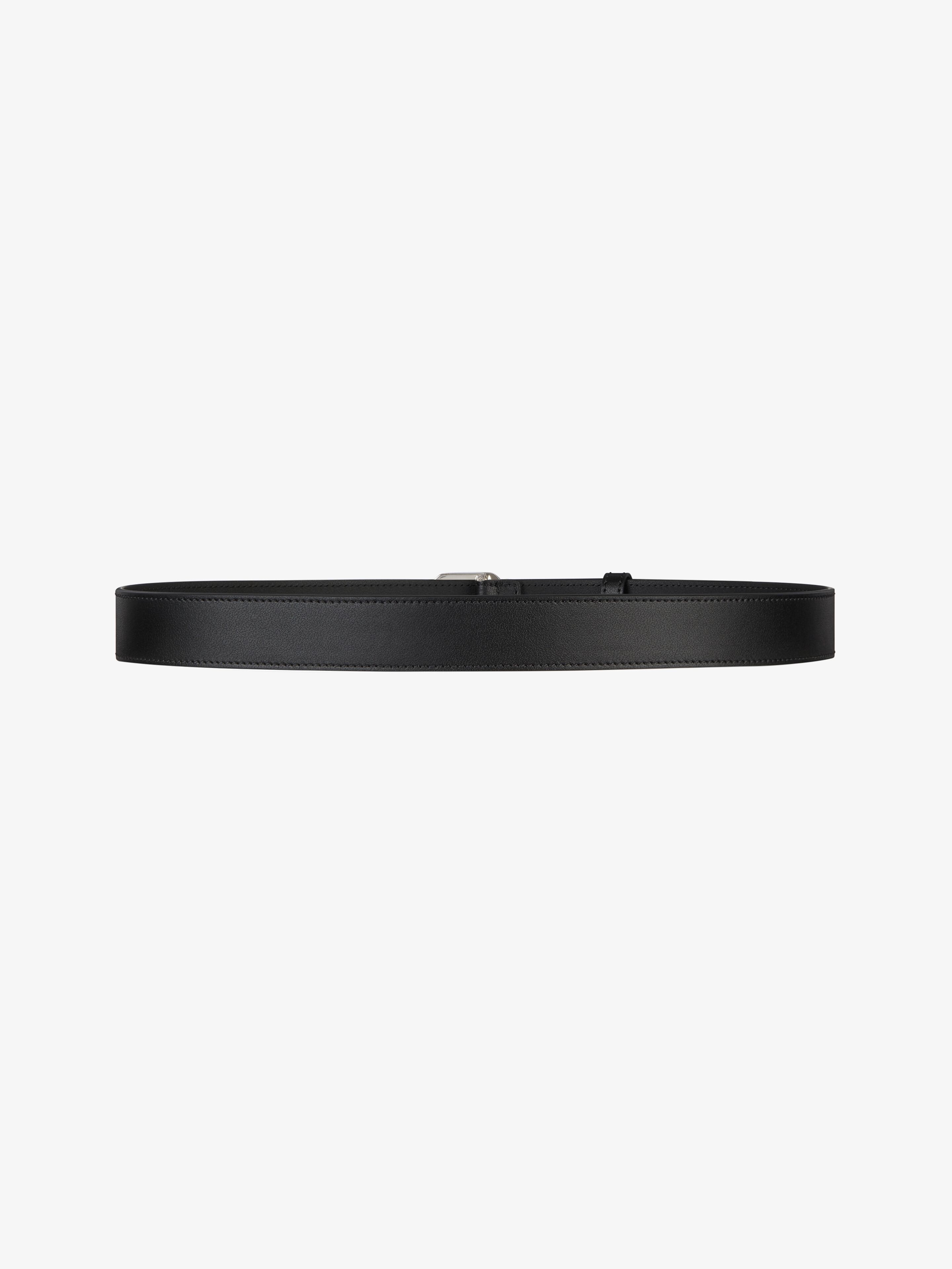 BELT IN LEATHER WITH G-CHAIN BUCKLE - 3