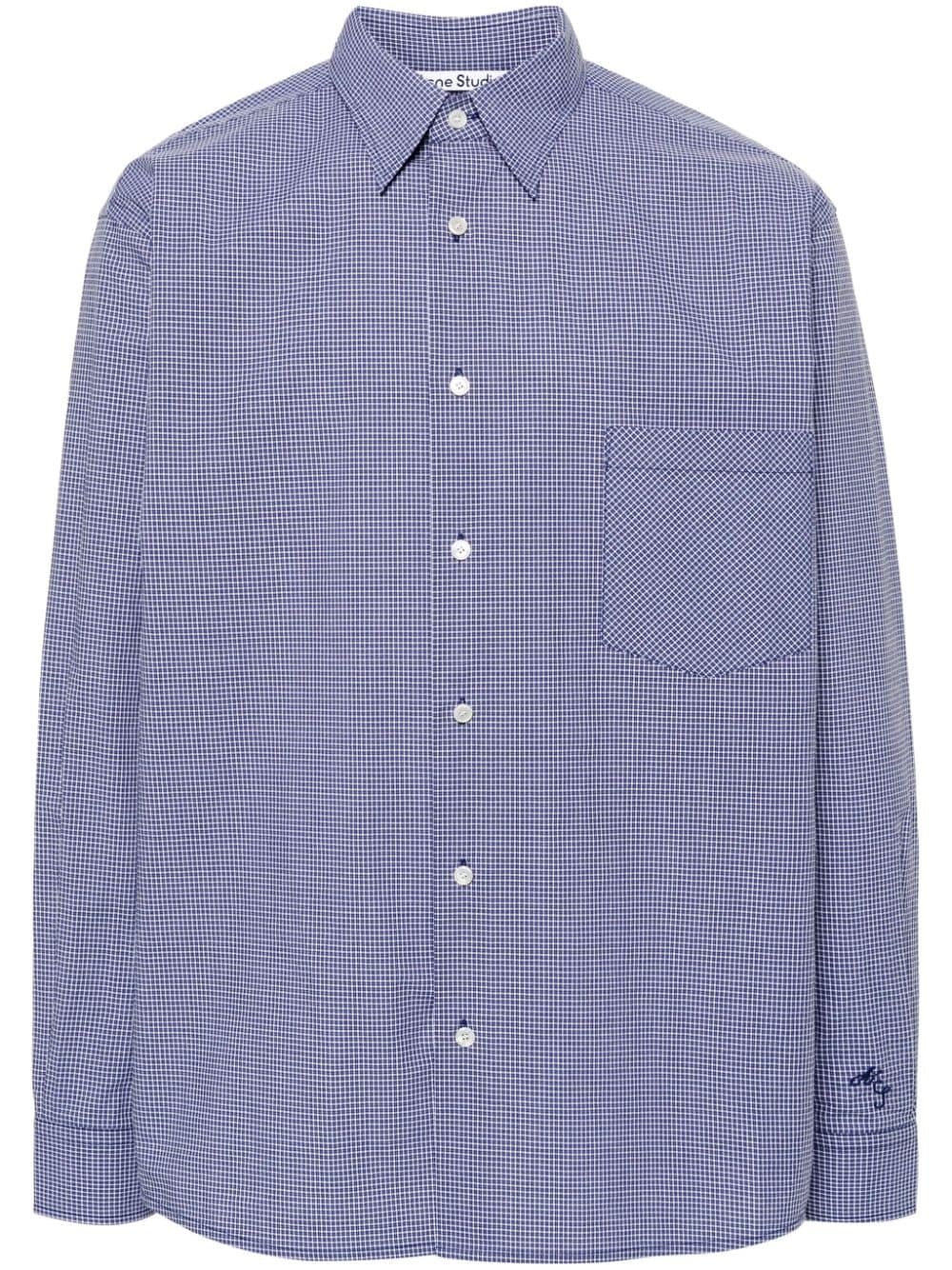gingham button-down shirt - 1