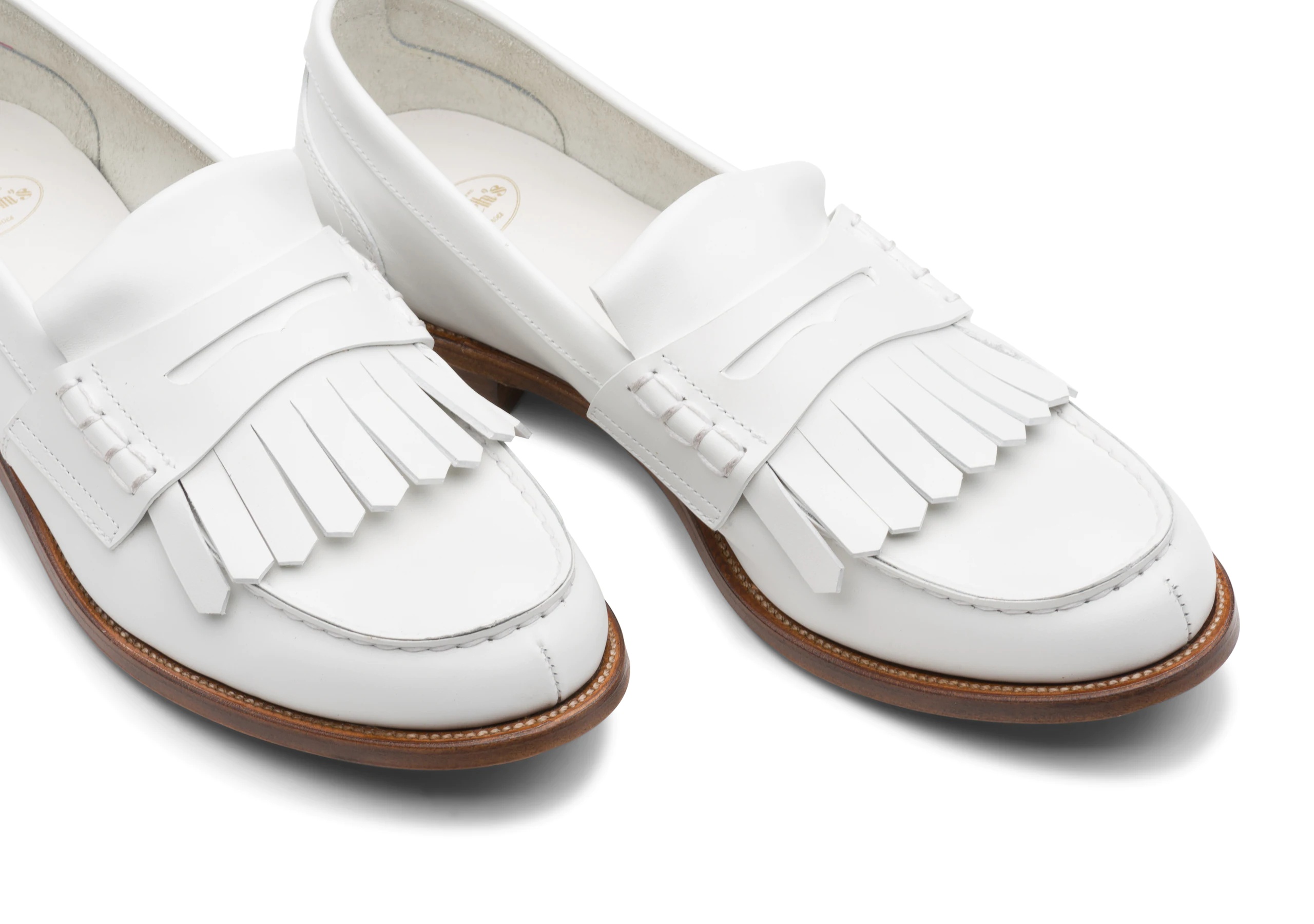 Odessa
Prestige Calf Penny Loafer with Fringe White - 4