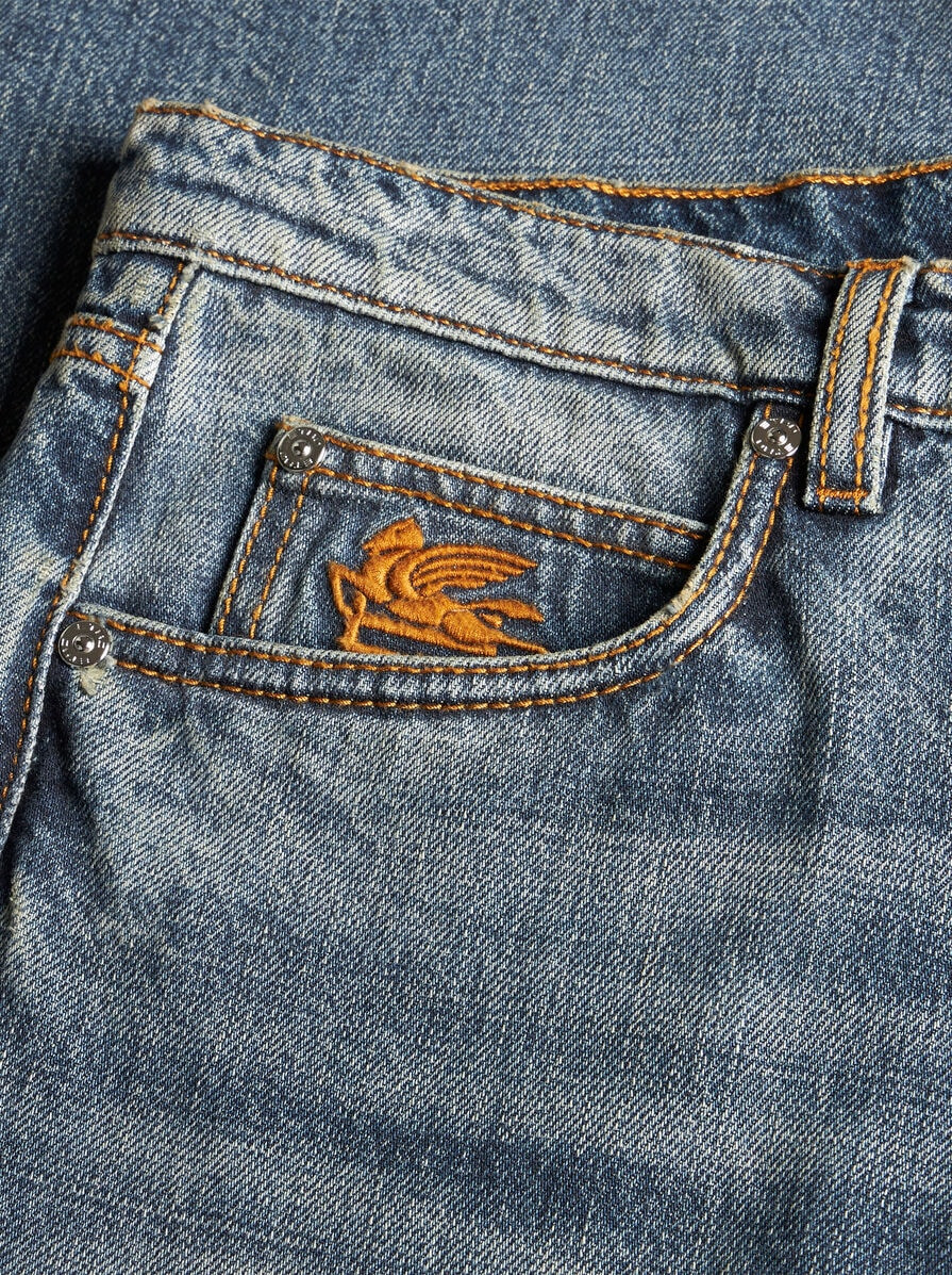 VINTAGE-EFFECT JEANS - 7