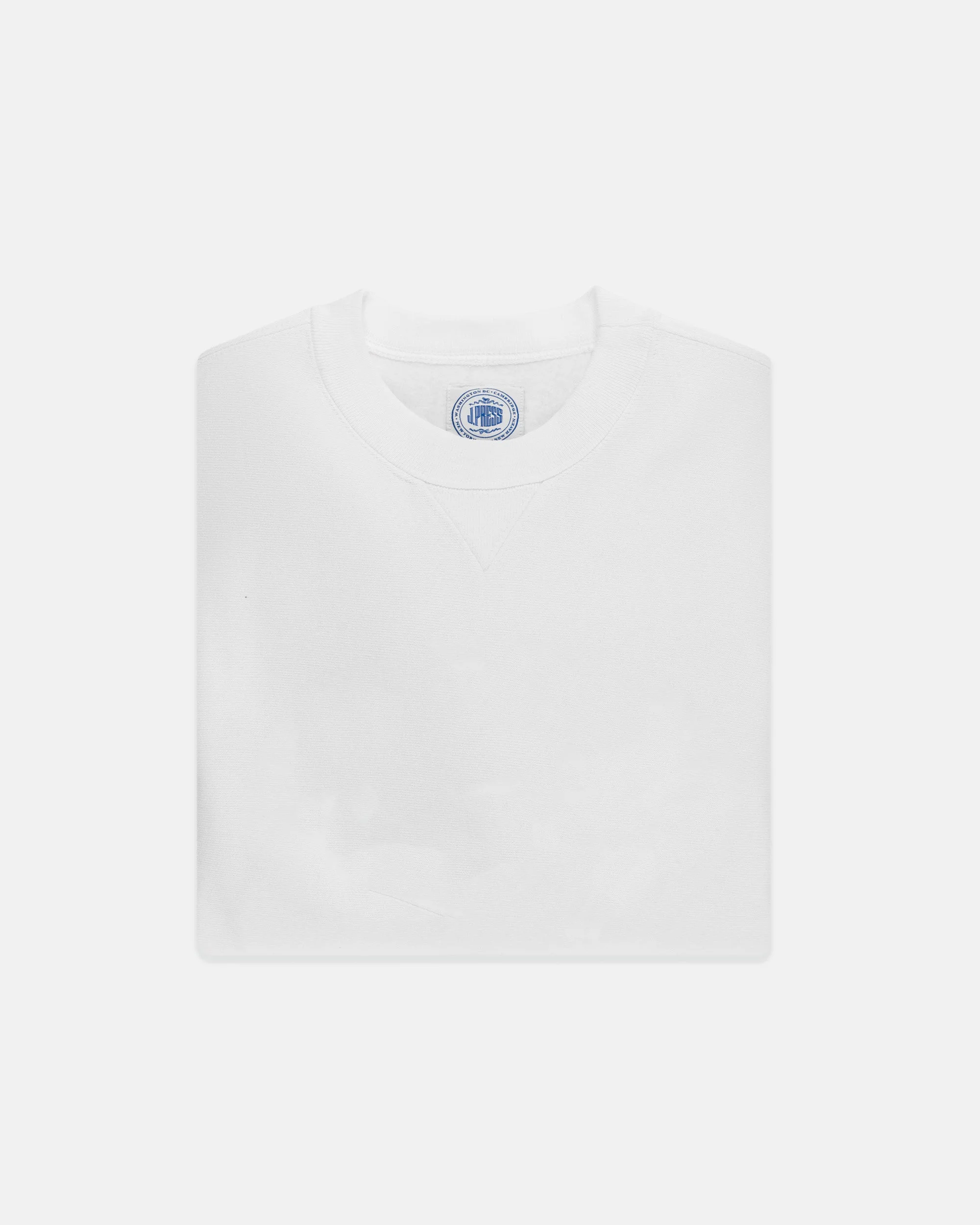 MADE-IN-USA WHITE HEAVYWEIGHT SWEATSHIRT - 1