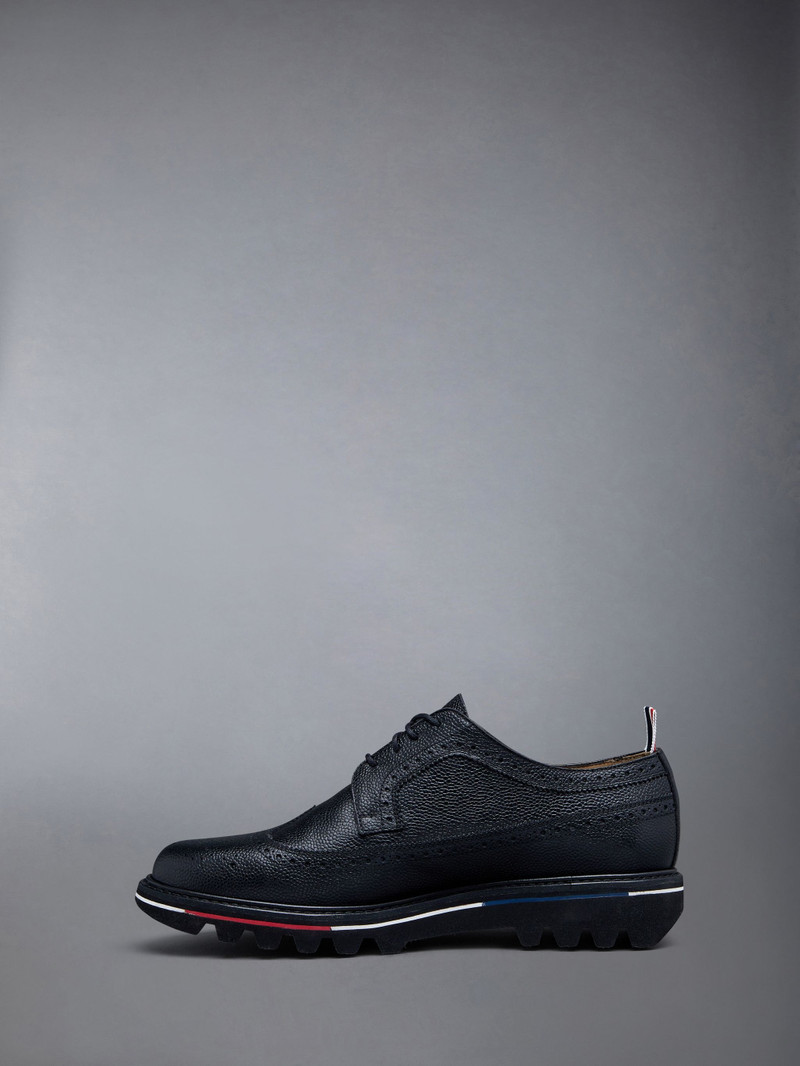 Longwing Brogue W/ Bar Treaded Sole in Pebble Grain Leather 3