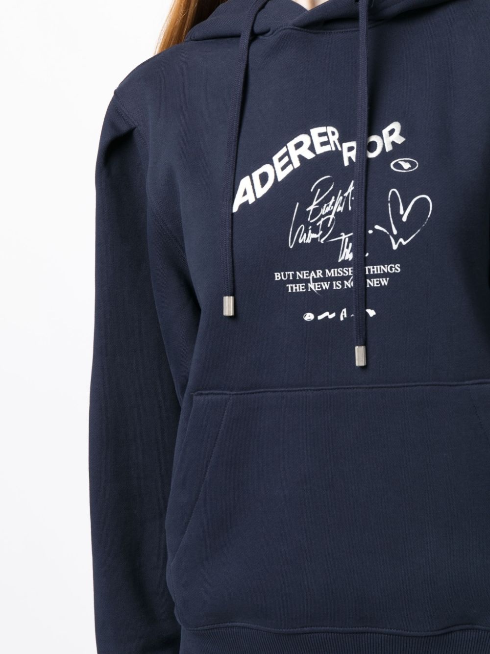 logo-embroidered cotton hoodie - 5