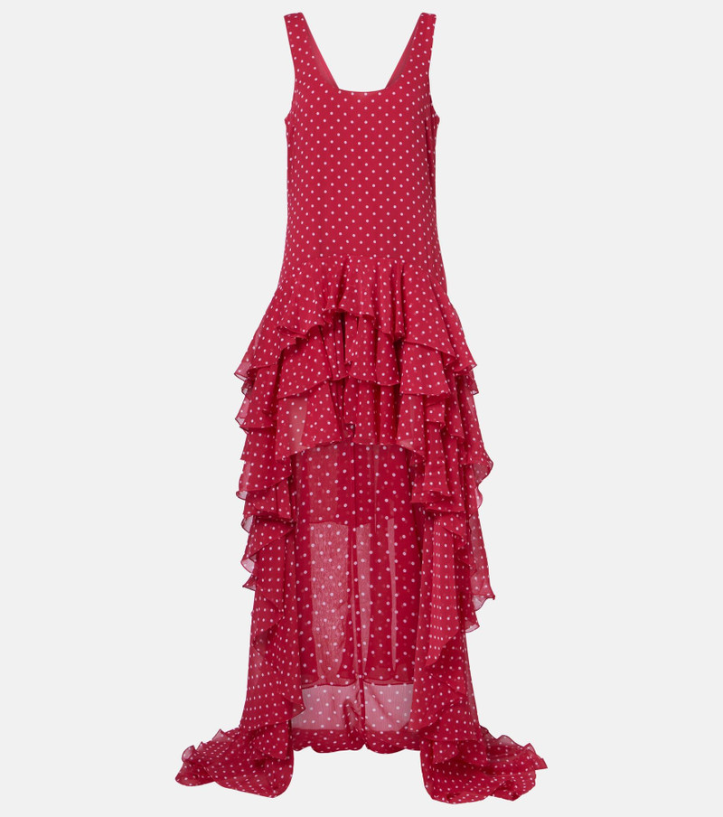 Truut ruffled chiffon midi dress 1