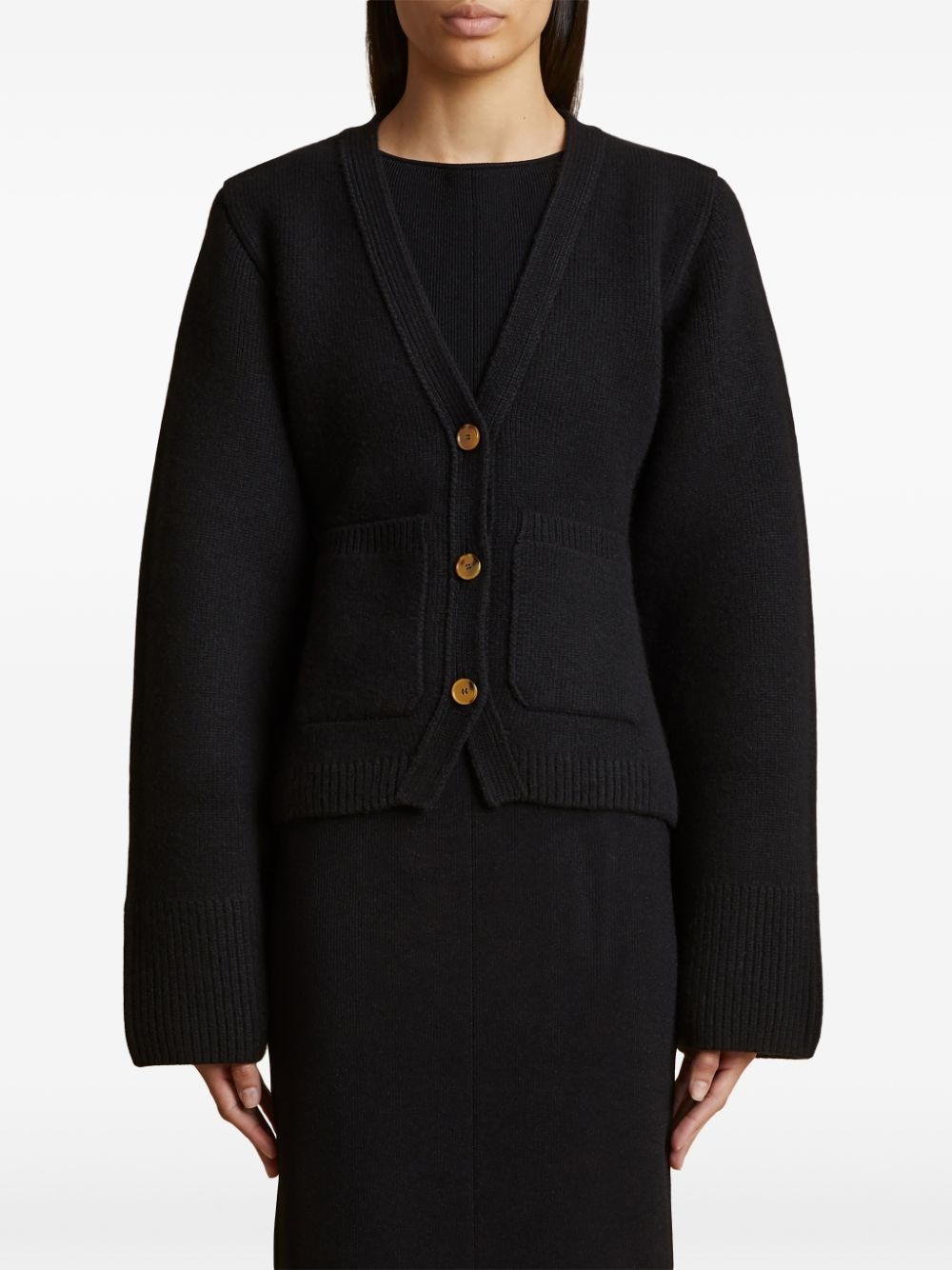 The Scarlet cashmere-blend cardigan - 3