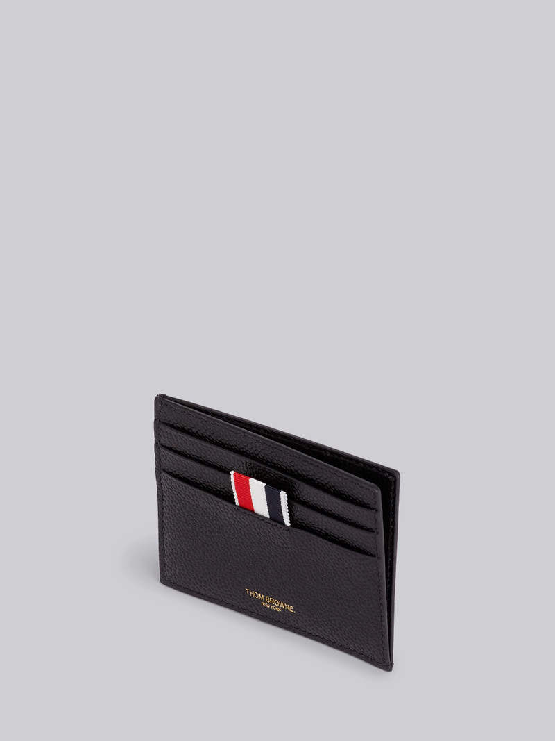 Thom Browne Navy Pebbled Calfskin Sheep Icon Applique Note Card Holder outlook