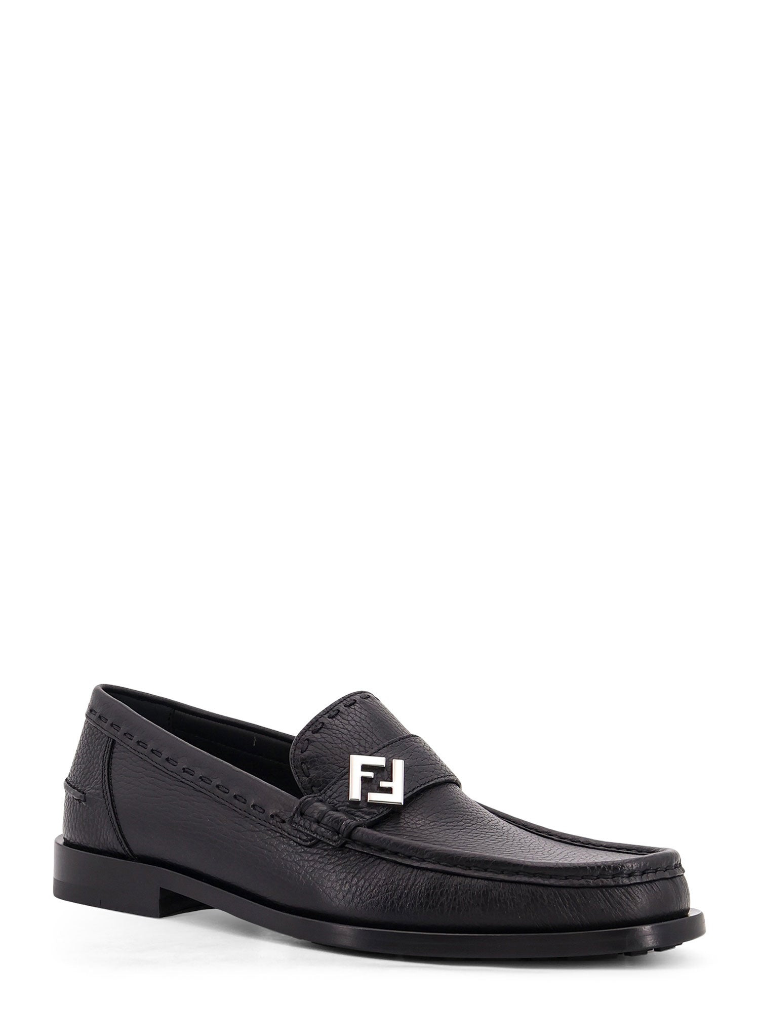 Ff Metal Leather Loafers - 2