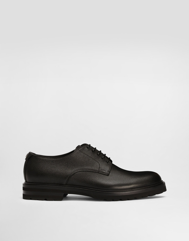 Grainy calfskin Derby shoes 1