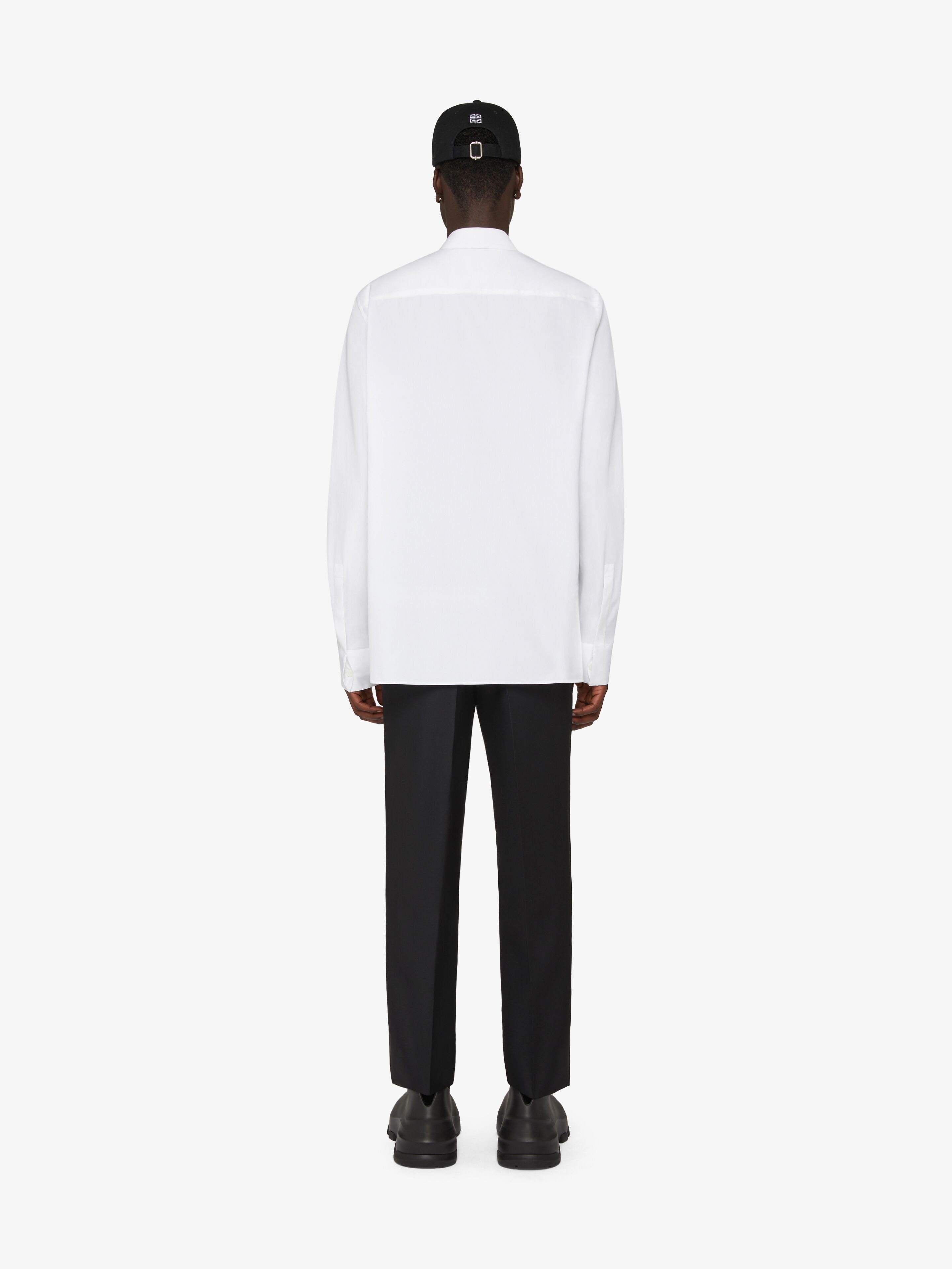 TUXEDO SHIRT IN POPELIN - 4