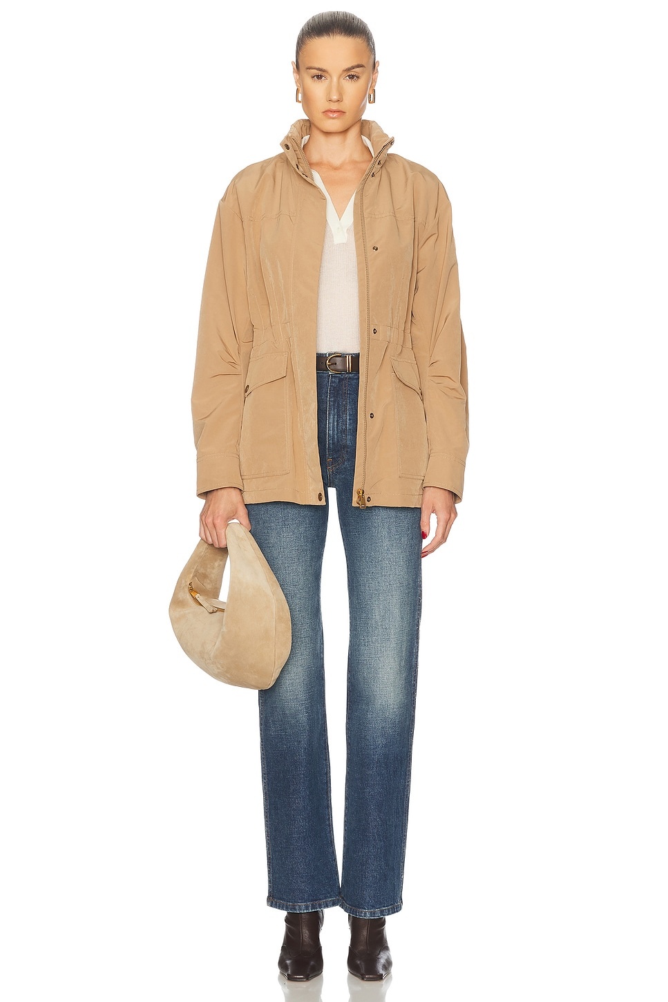 Long Sleeve Sheer Polo Top - 4
