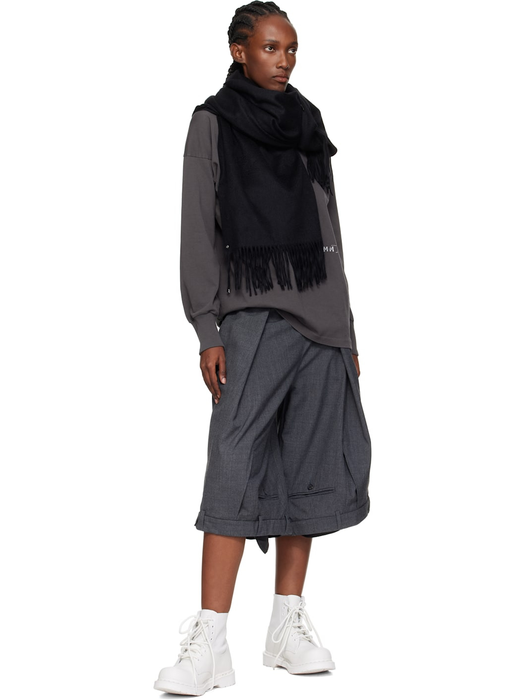 Black Draps Long Cashmere - 3