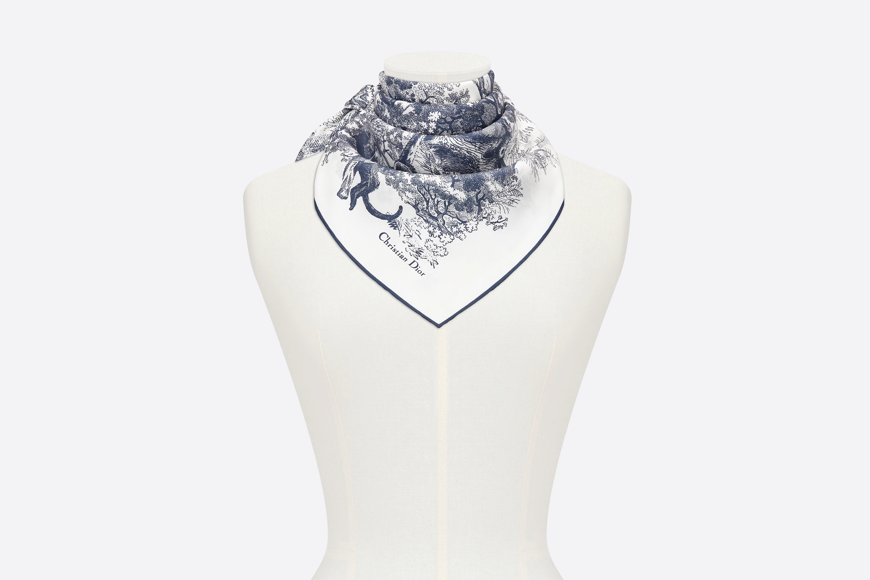 Toile de Jouy Sauvage Square Scarf - 5